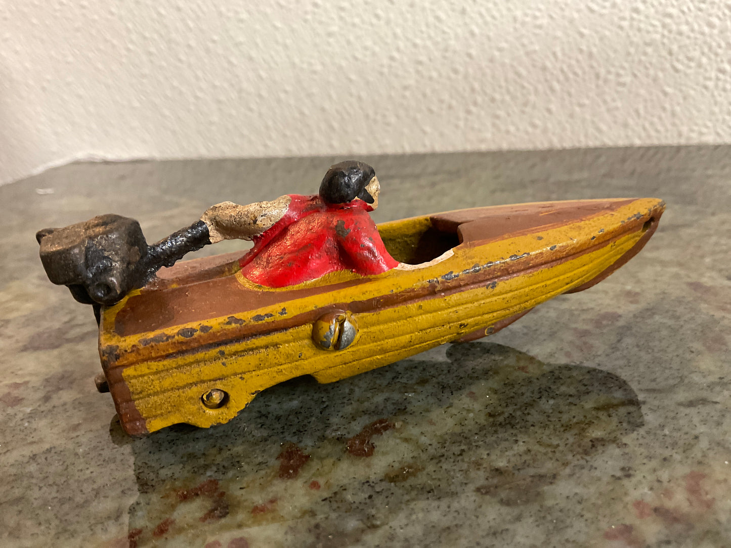 Vintage Hurley Cast Iron Speed Boat