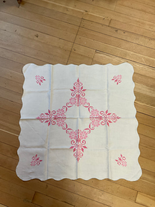 Square Hand Stitched Table Runner