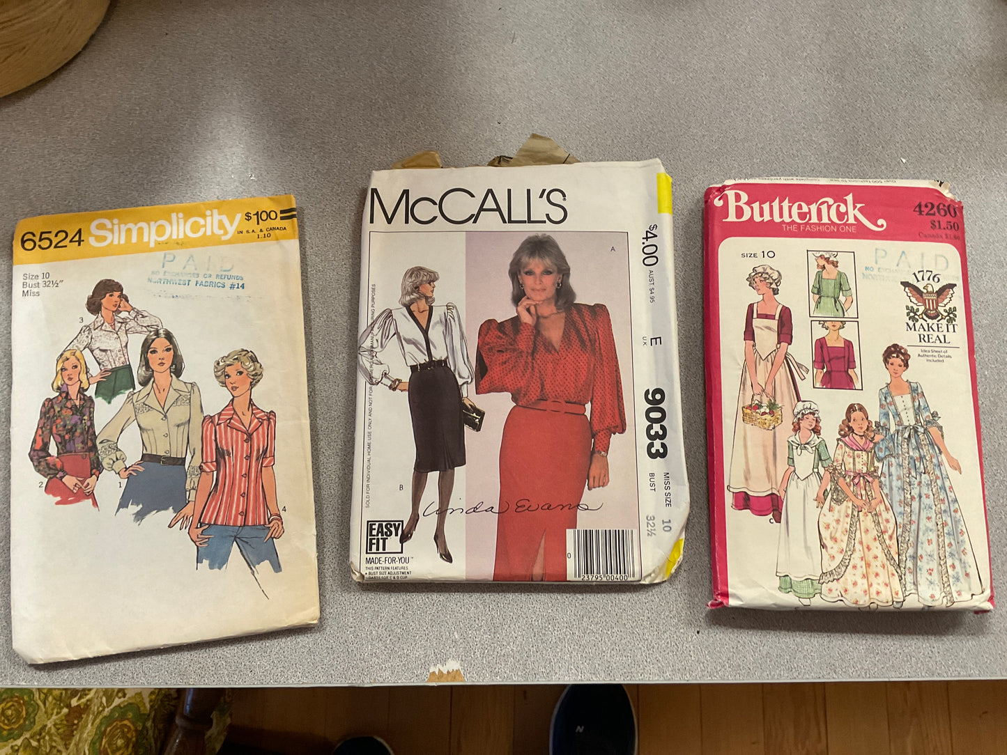 Set of 3 Sewing Patterns