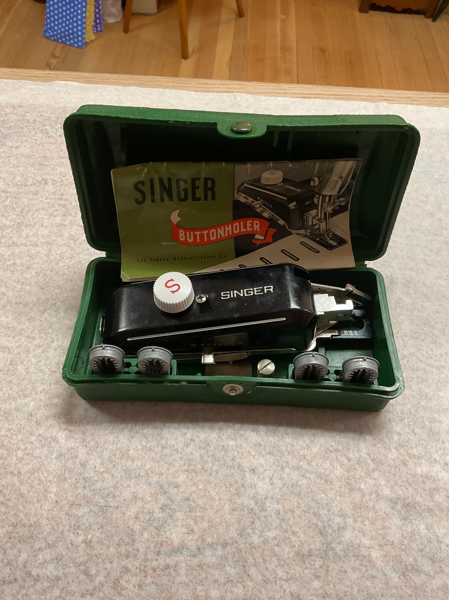 Vintage Singer Button Holder