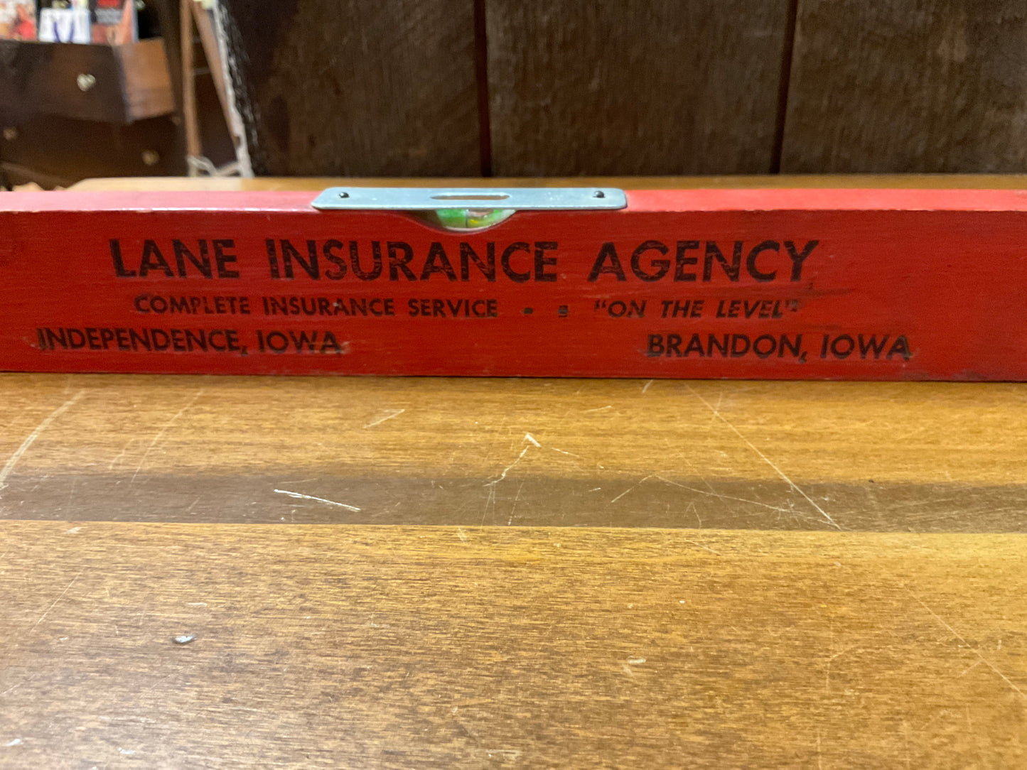 Lane Insurance Agency 12” Wood Level