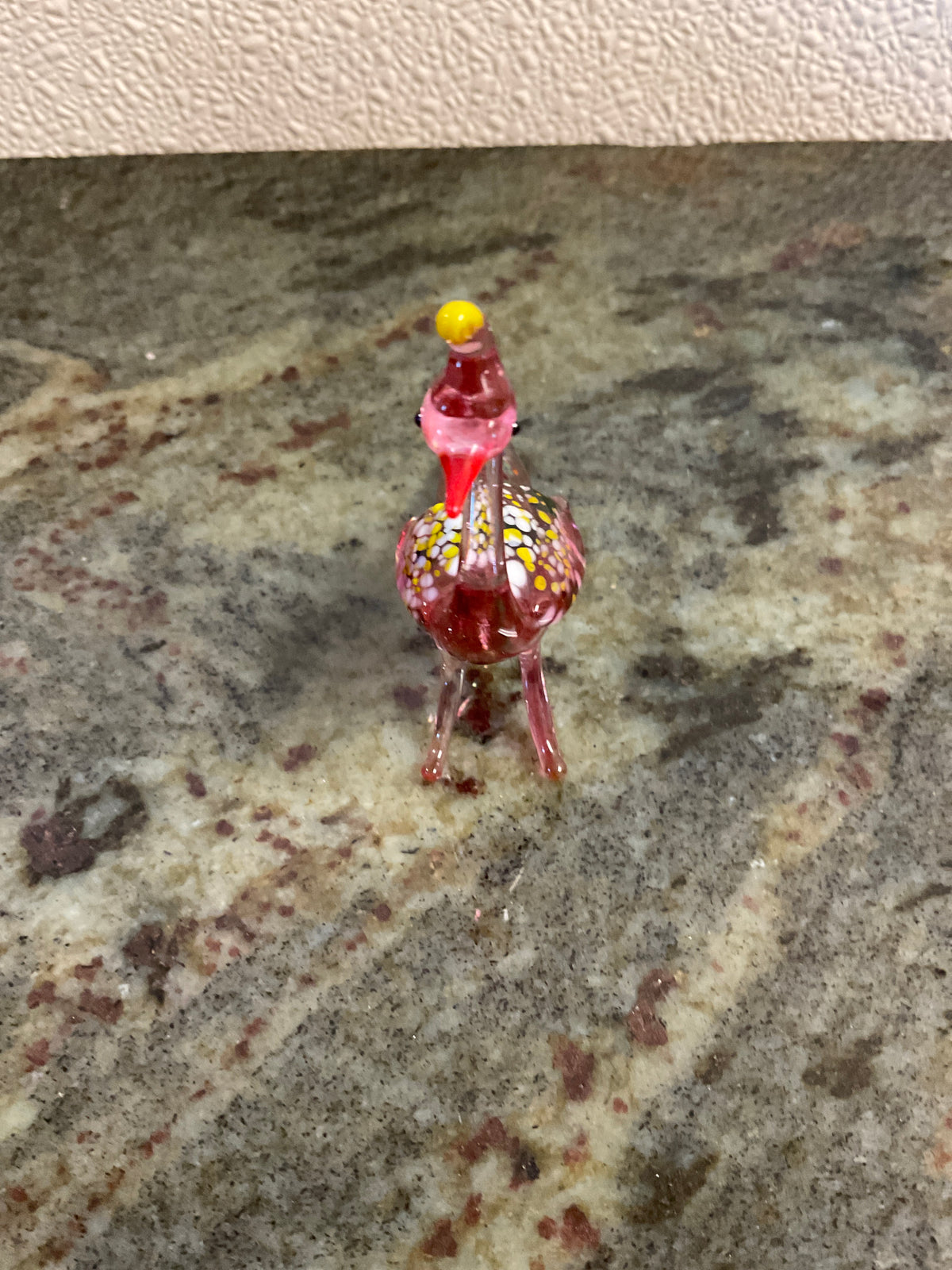 Peacock Glass Figurine