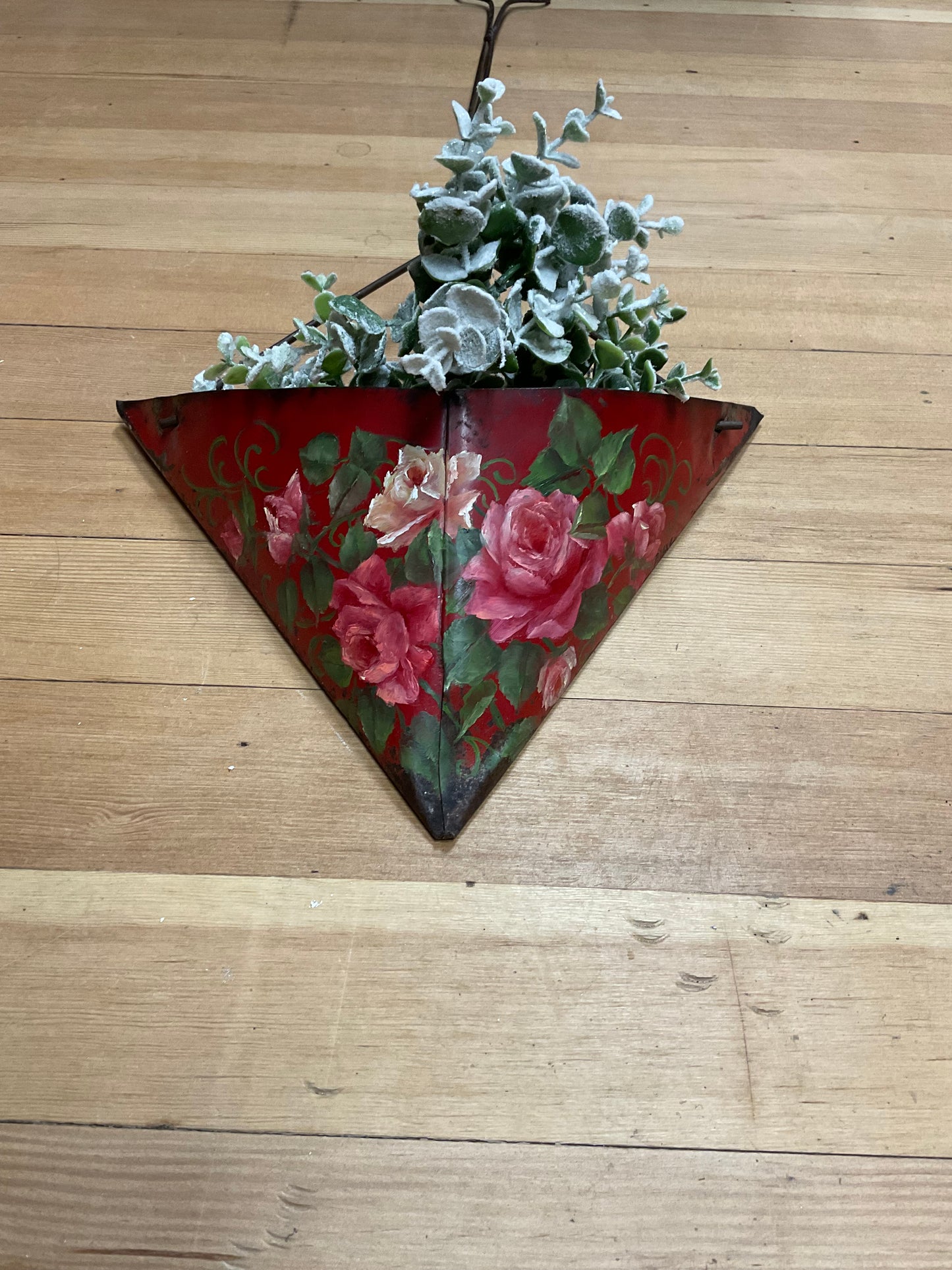 Vintage Hand Painted Dustpan