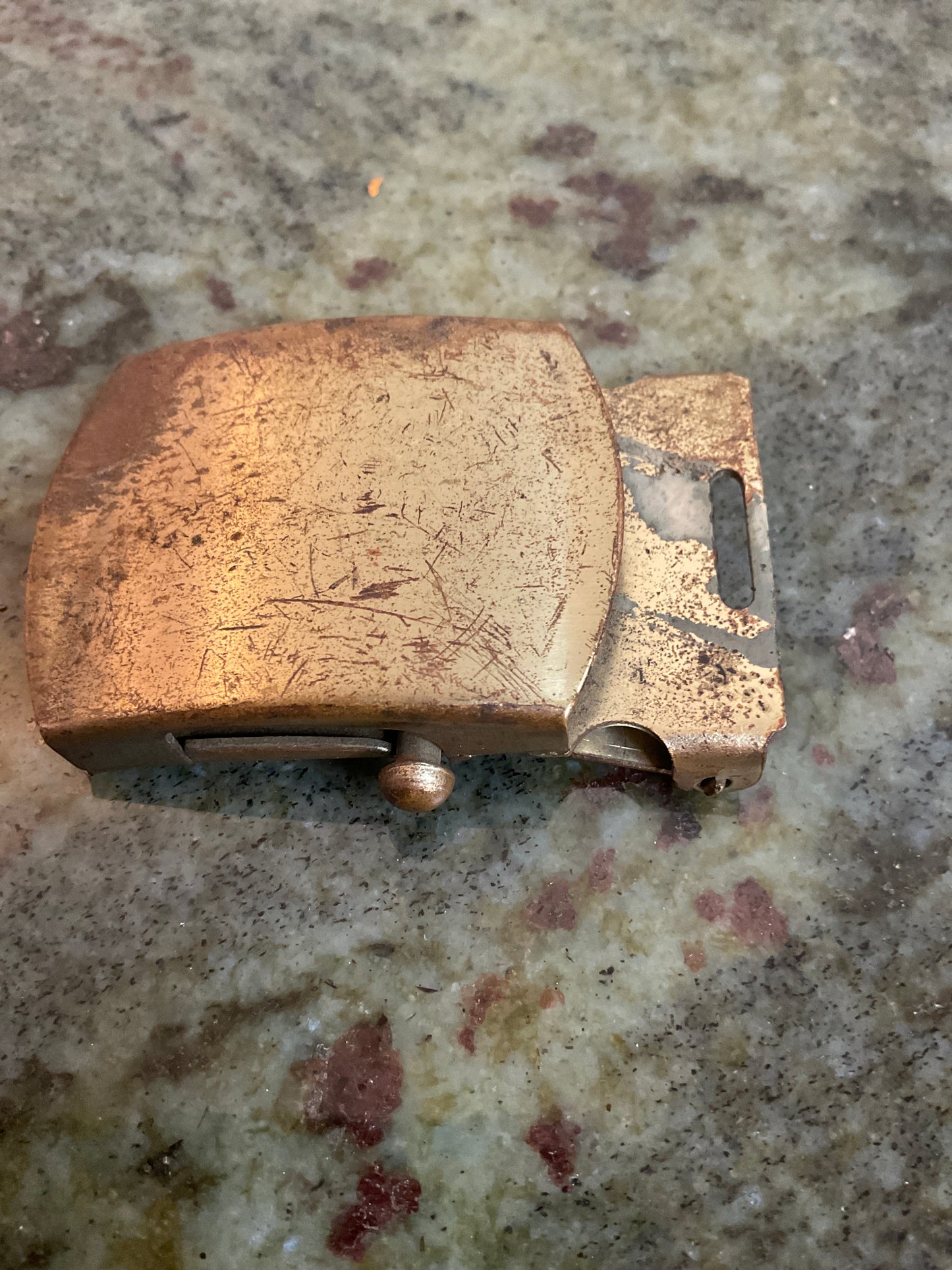 Vintage Solid Brass Belt Buckle
