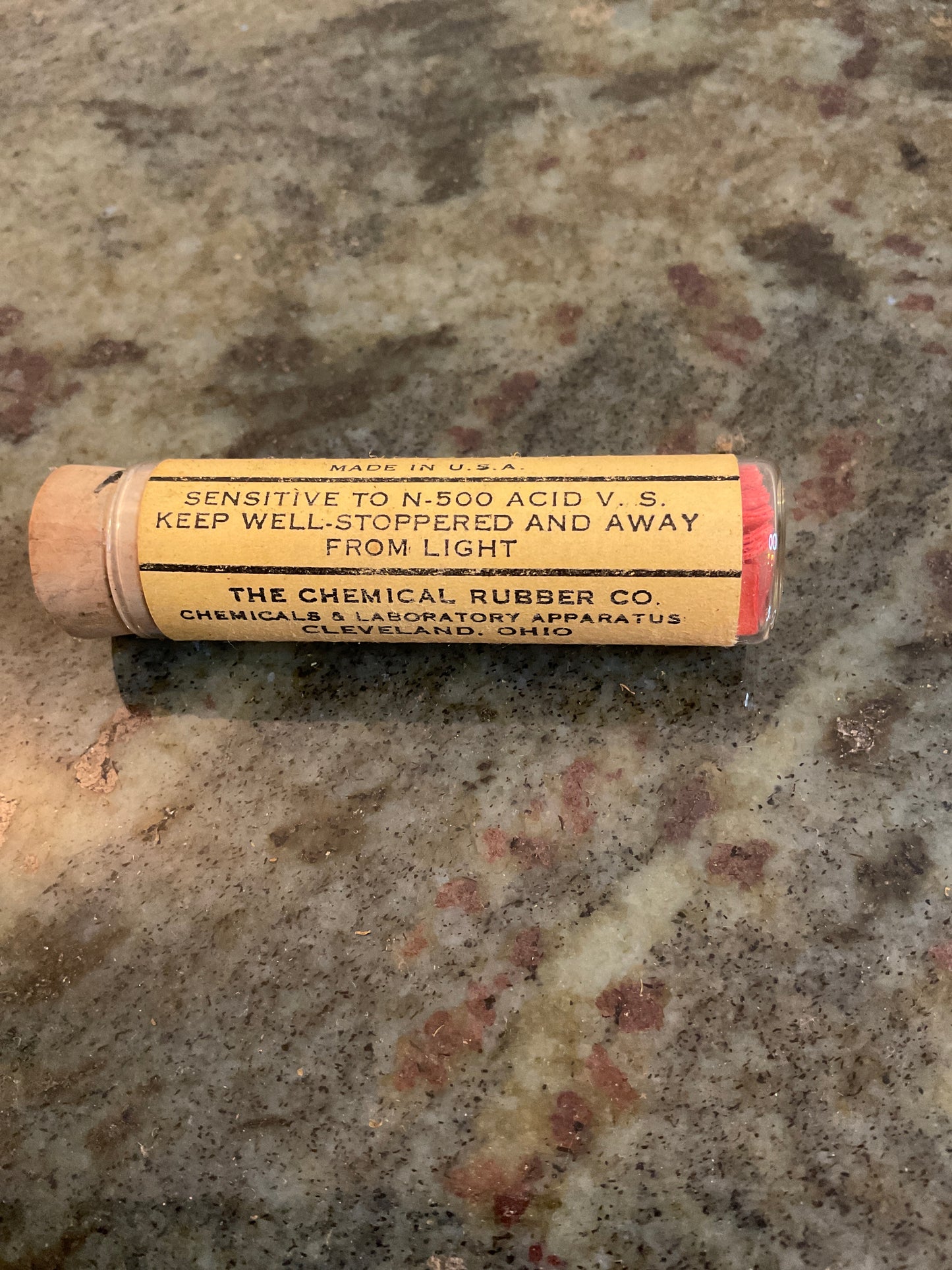 Precision Congo Red Test Paper Vial