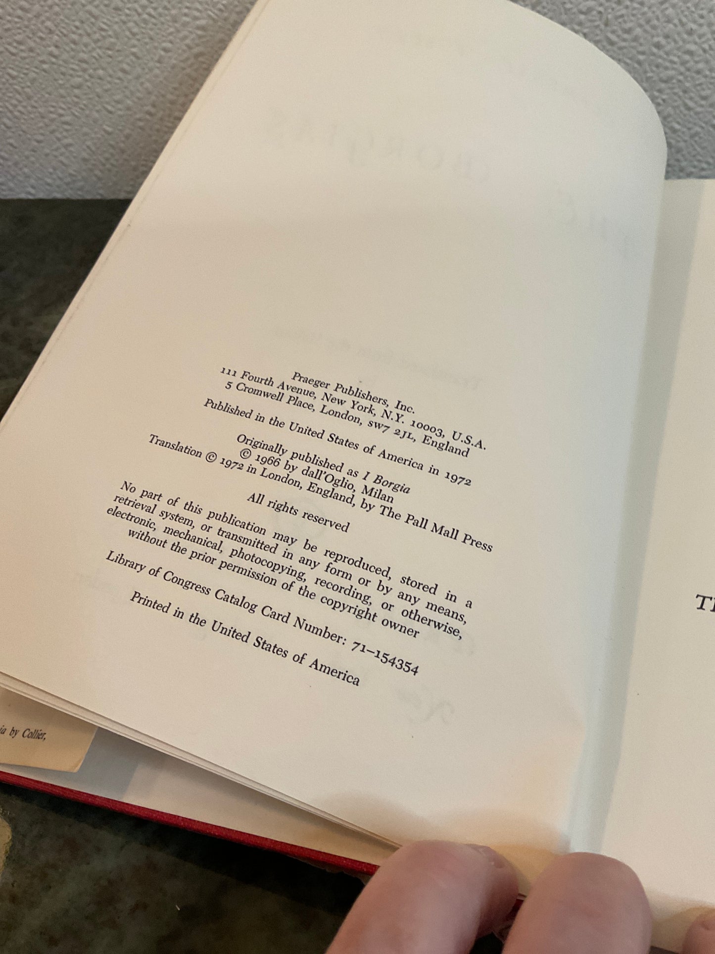 Book The Borgias 1972