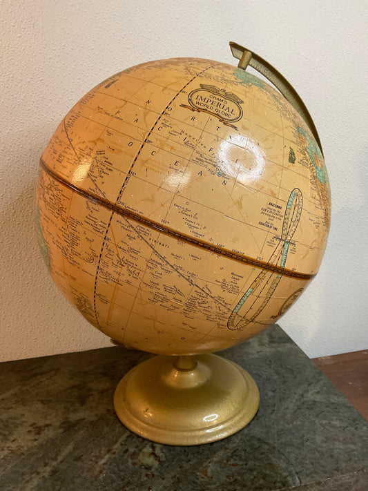 Vintage George F Cram World Globe