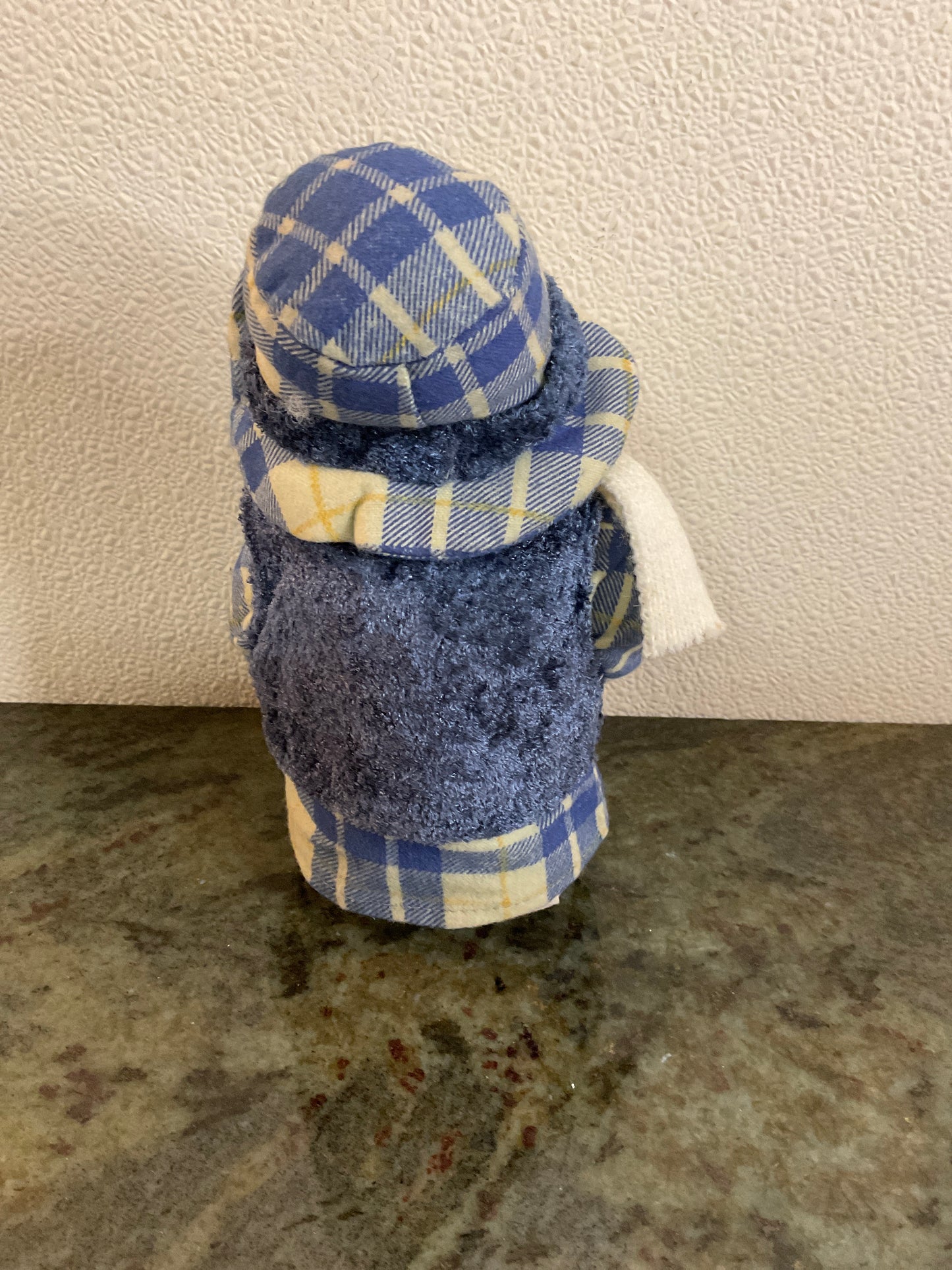 Blue Snowman with Star