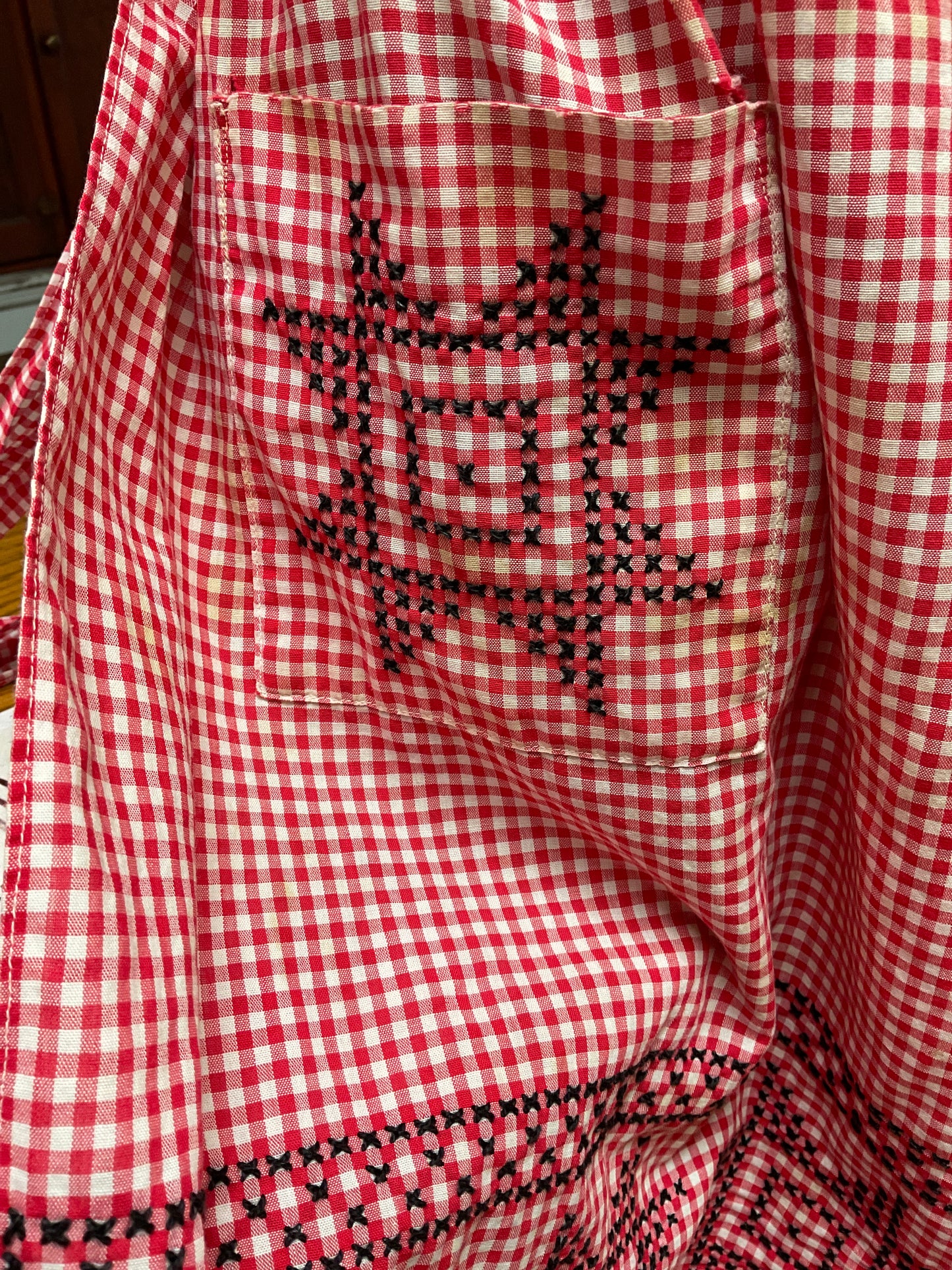 Vintage hand stitched Apron