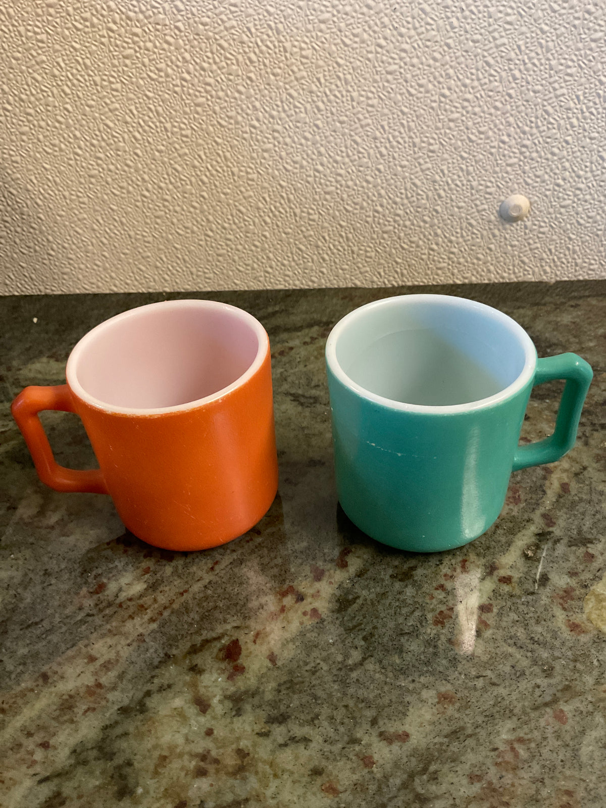 Fire King Milk Glass Mugs Anchor Hocking