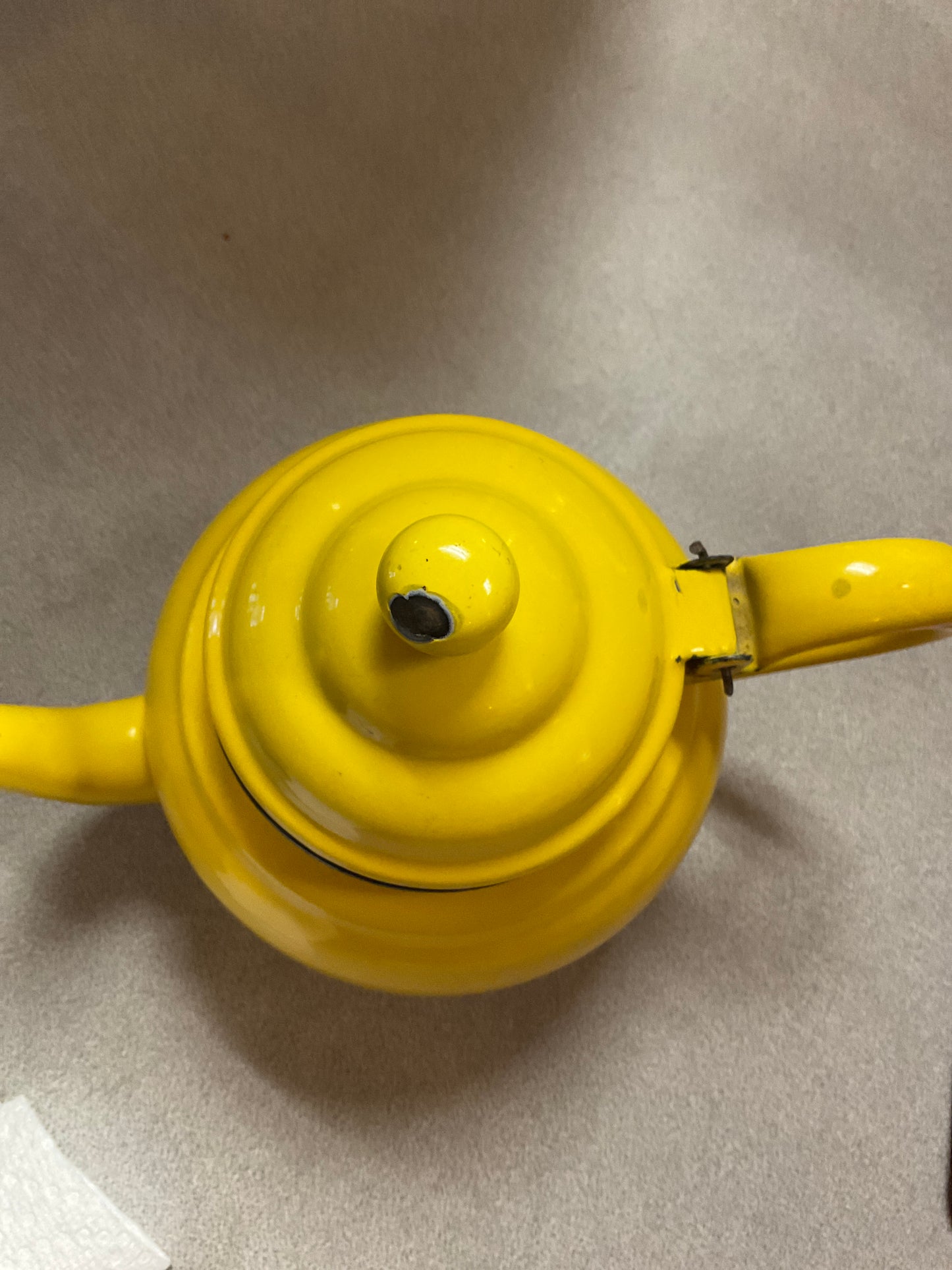 Vintage Yellow Teapot
