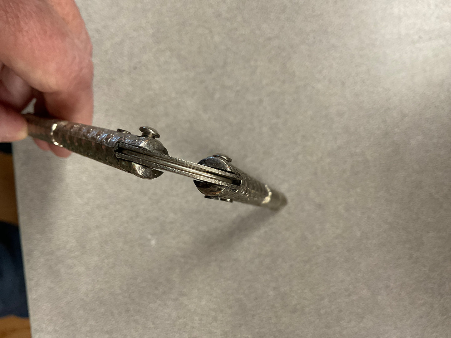 Vintage Metal Hand Nut Cracker