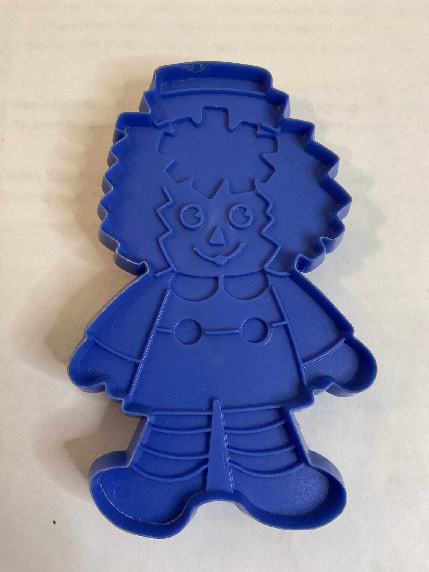 Blue Plastic Rag Doll Cookie Cutter
