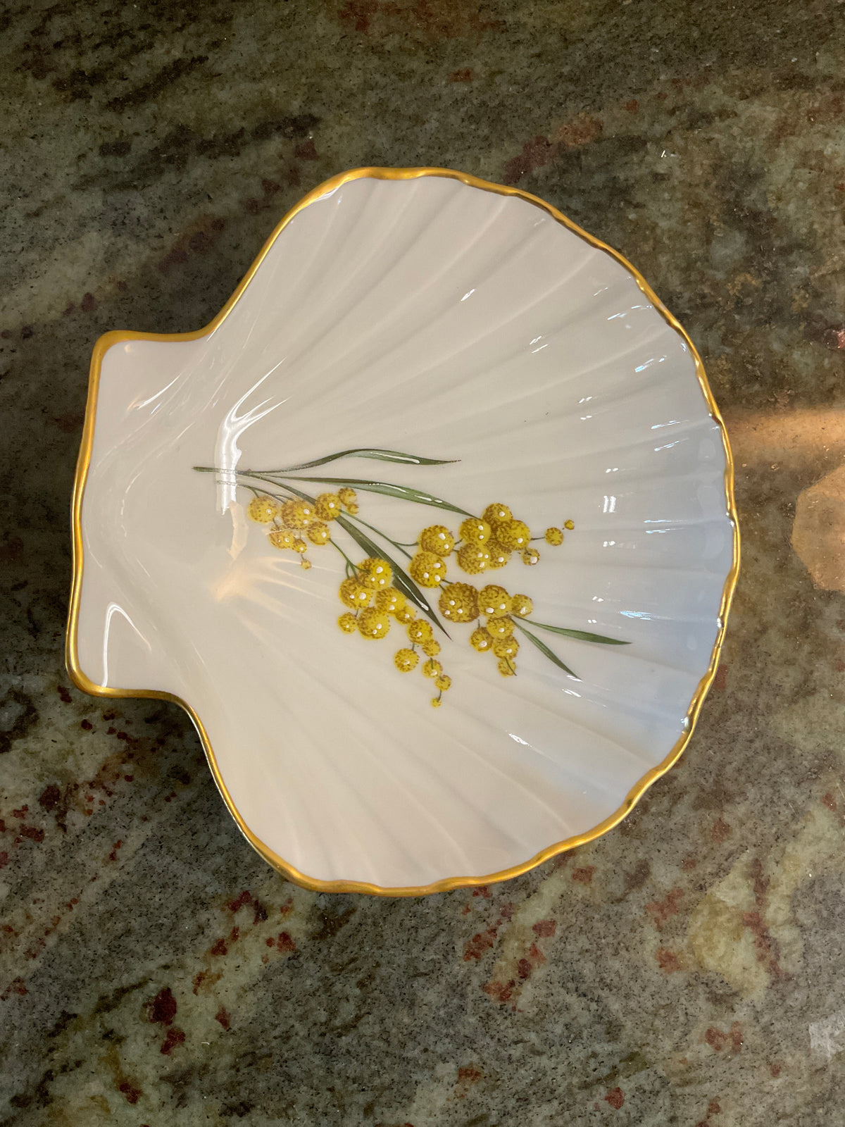 Limoges Porcelain Shell Trinket Dish