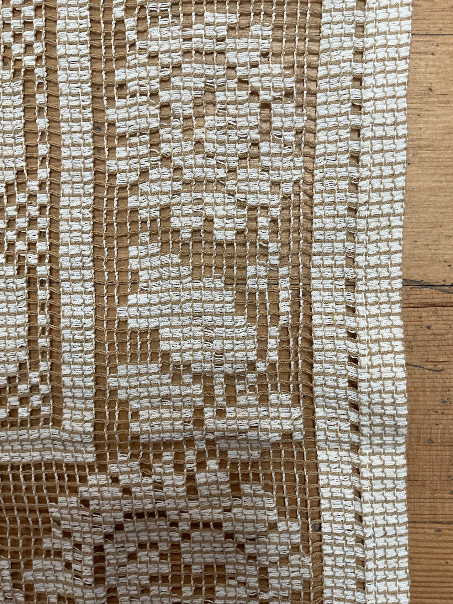 Filet Crochet Table Runner 48” x 15”