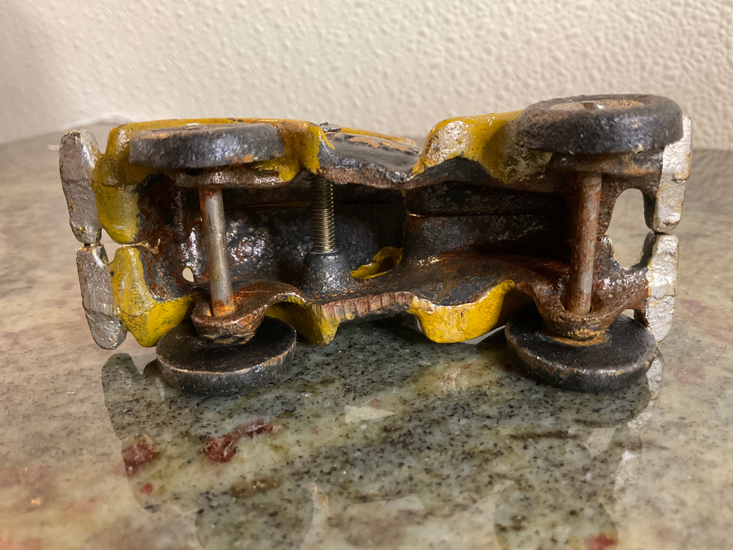 Vintage Cast Iron Toy Taxi Cab