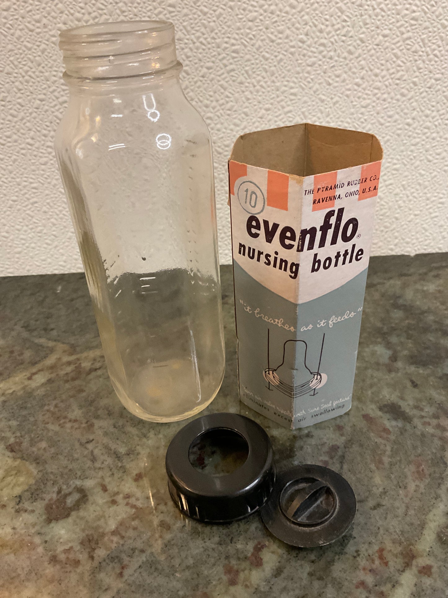 Vtg Glass EvenFlo Nursing Bottle