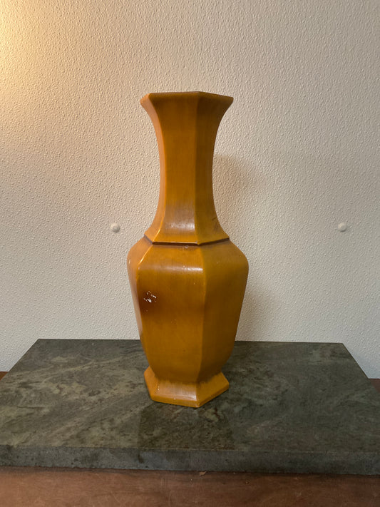 Burnt Orange Ceramic Vase