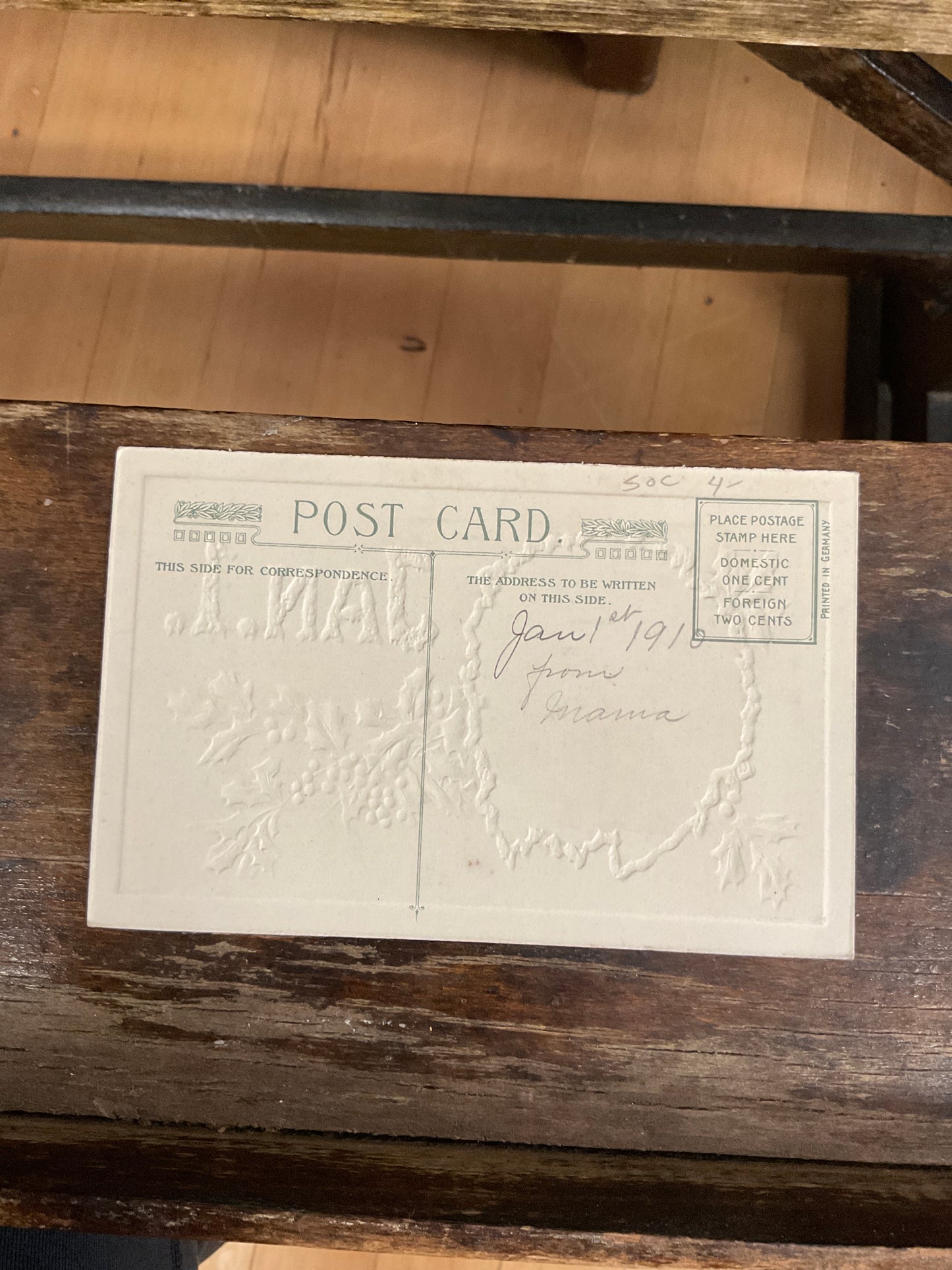 Antique Post Card- New Year