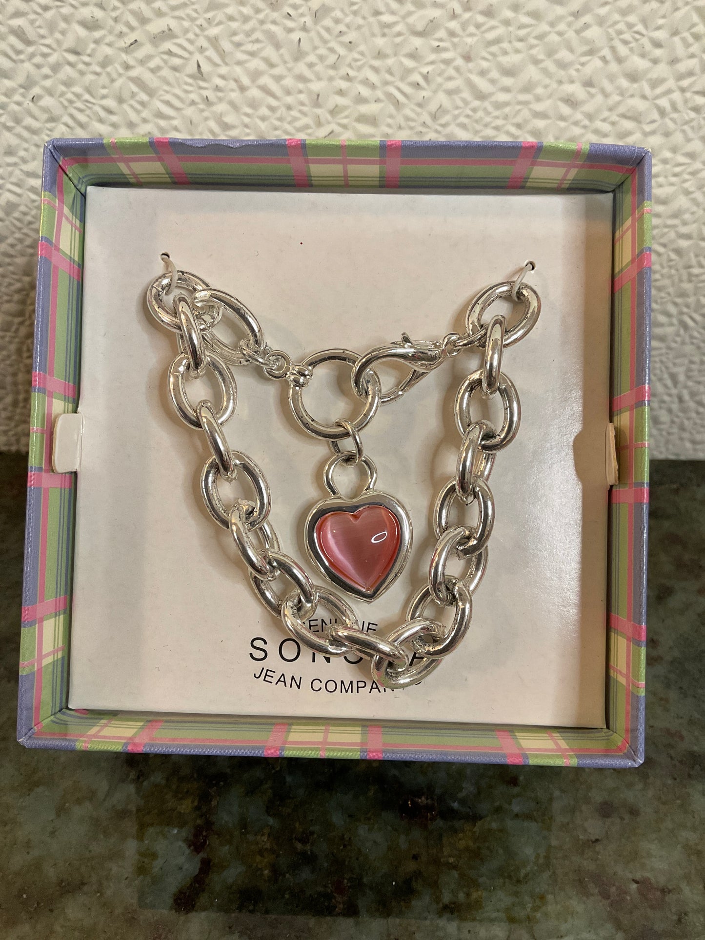 Pink Heart Bracelet