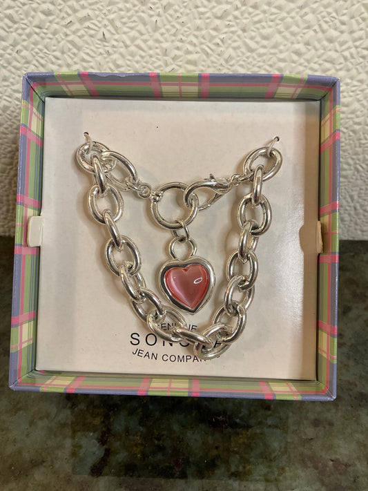 Pink Heart Bracelet
