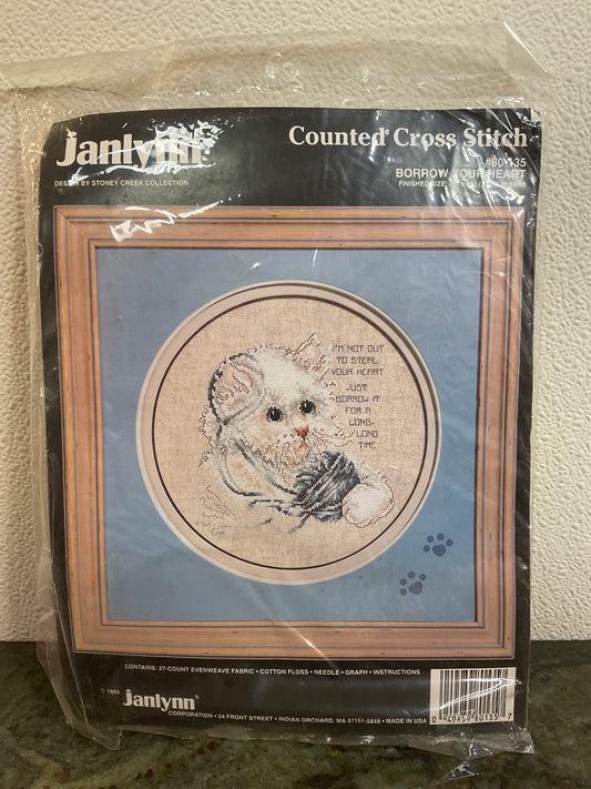 Borrow Your Heart Counted Cross Stitch Kit