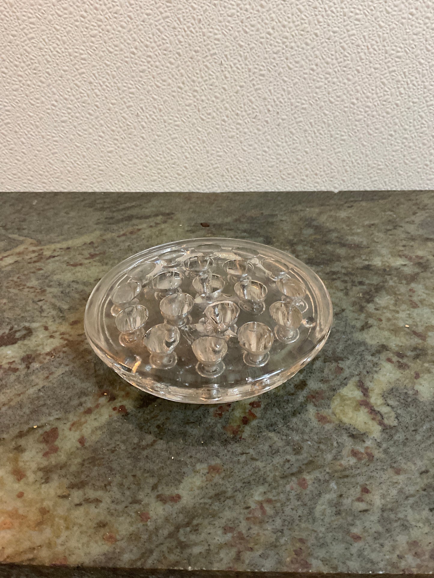 Vintage Glass Flower Frog