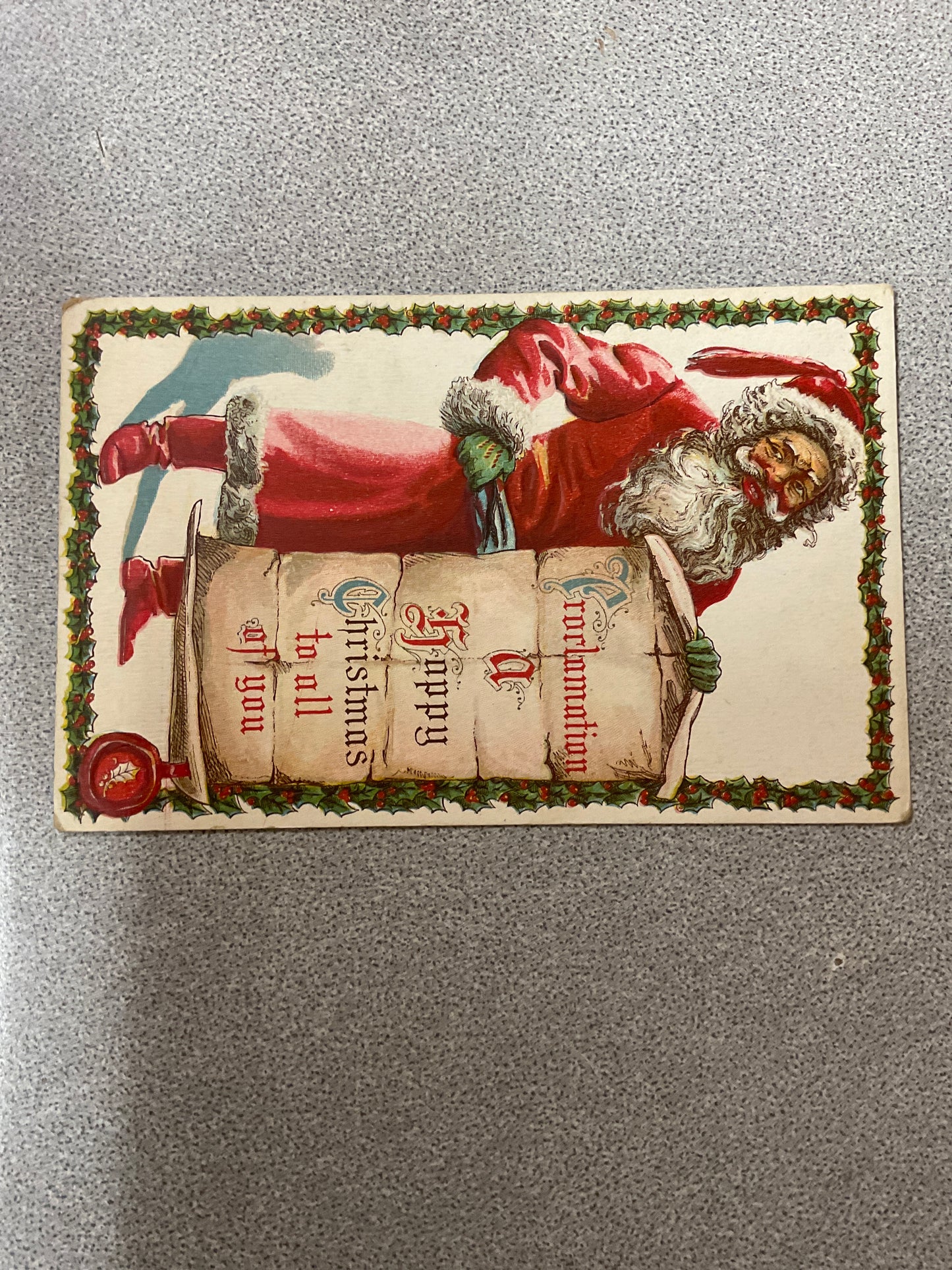 Postcard Merry Christmas Themed