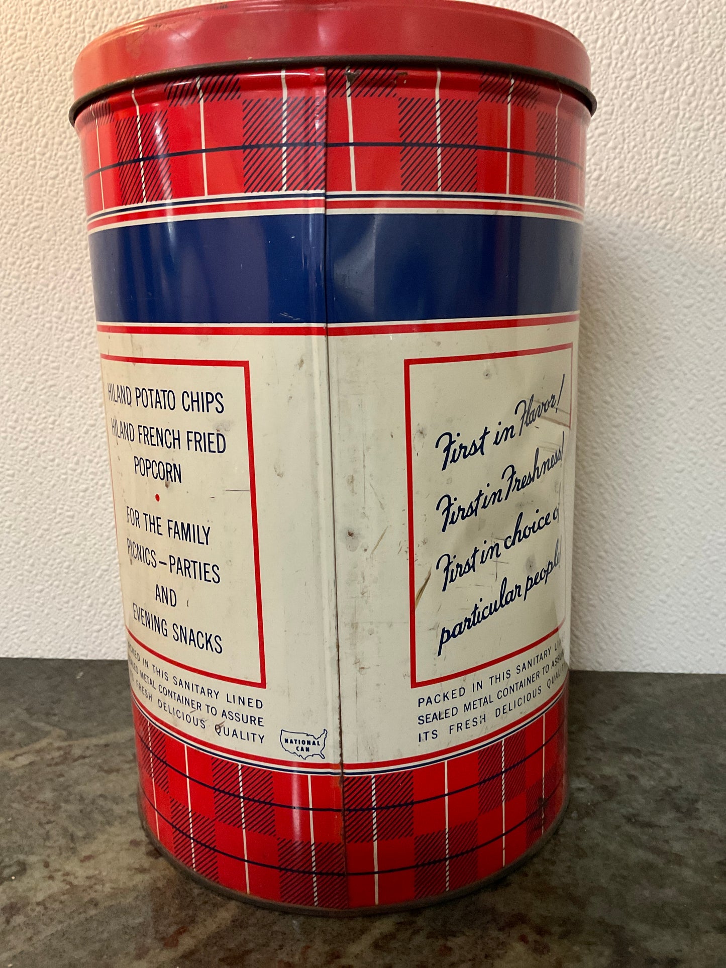 Vintage “Hiland” Potato Chips Tin
