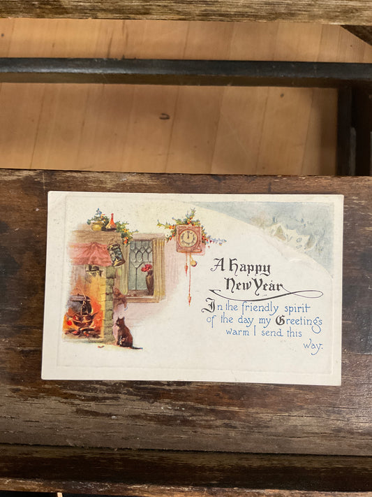 Antique Post Card - New Year