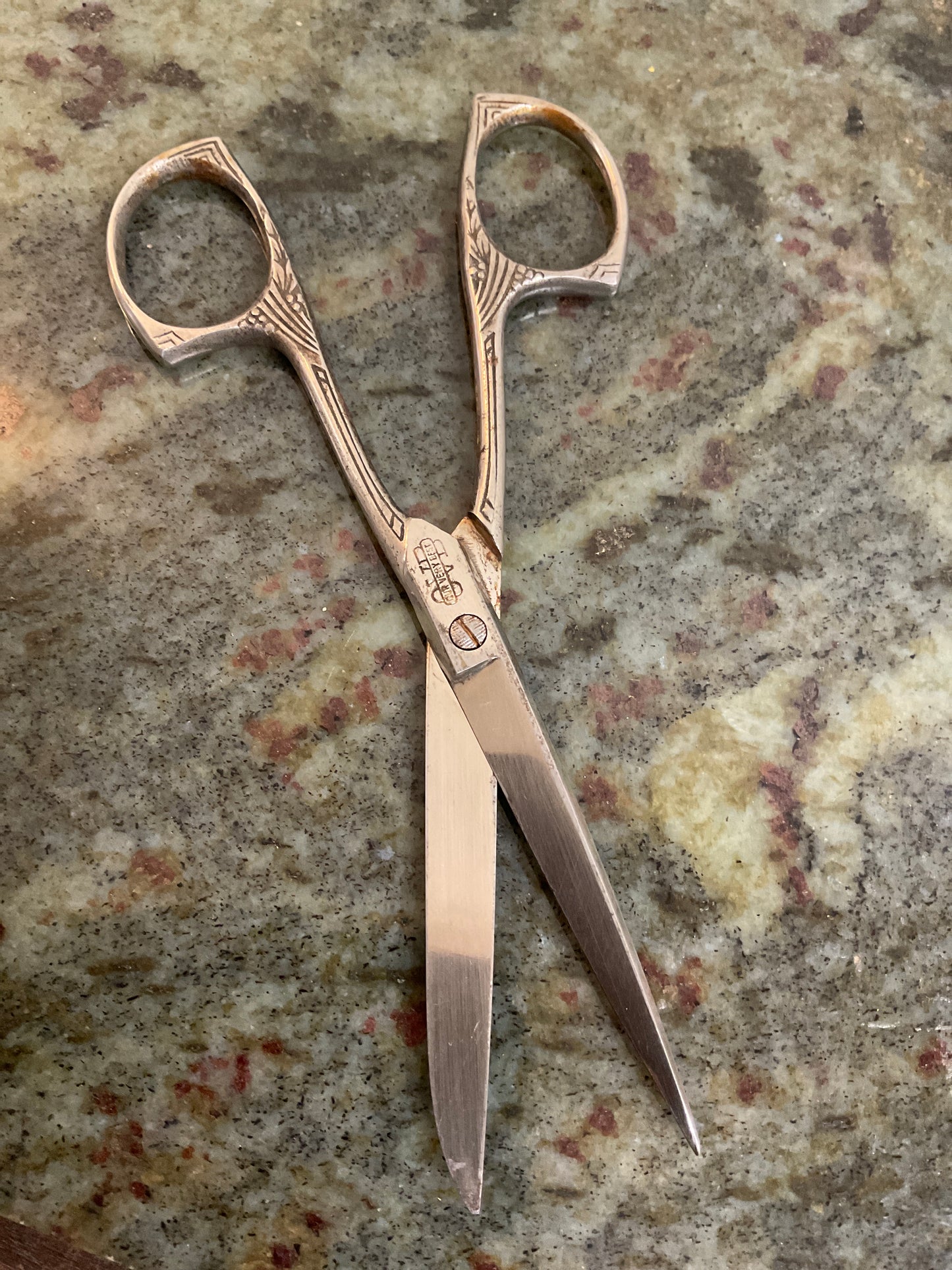 Vintage Ornate Sewing Scissor-Germany