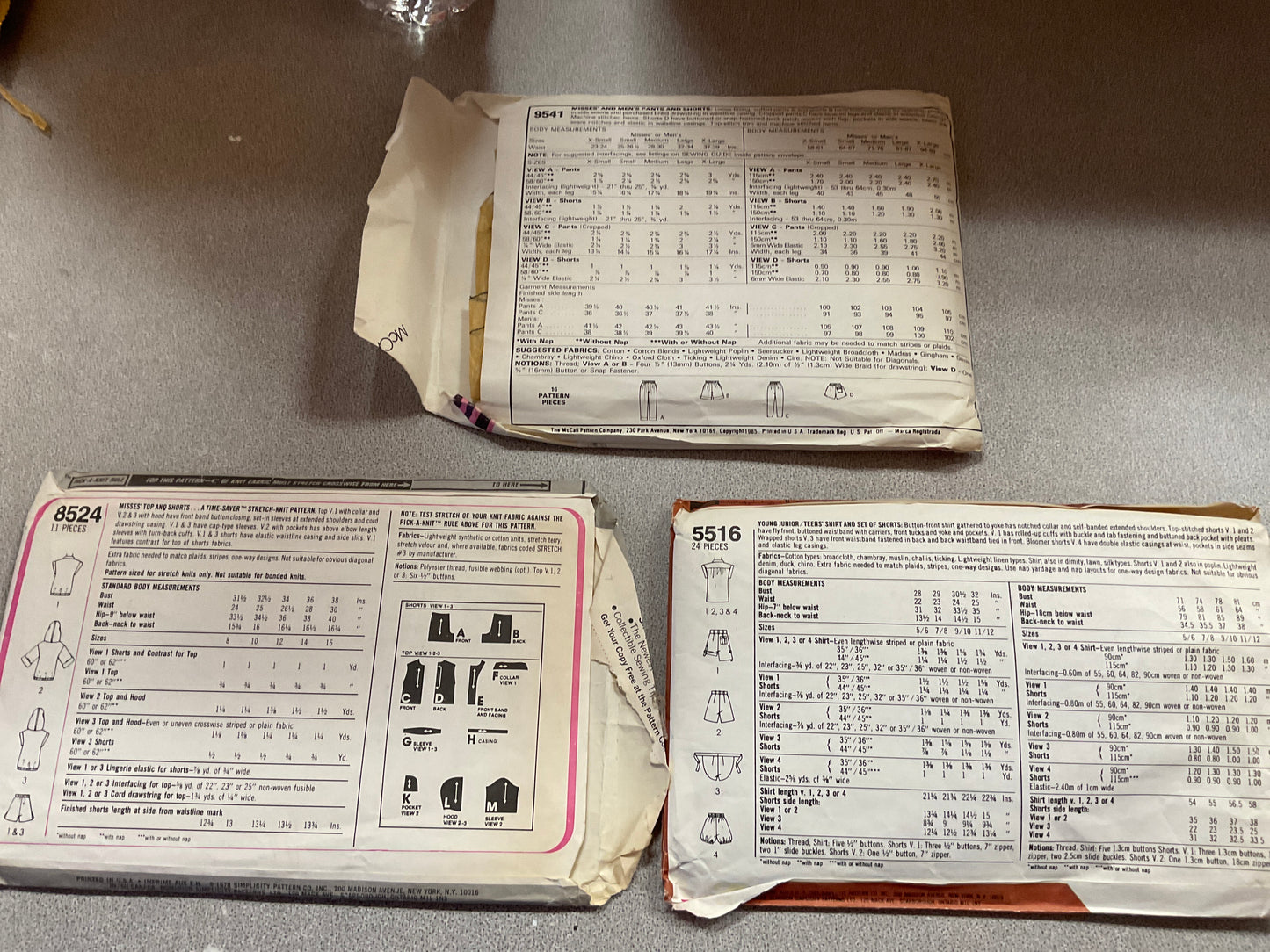 Bundle of 3 Sewing Patterns