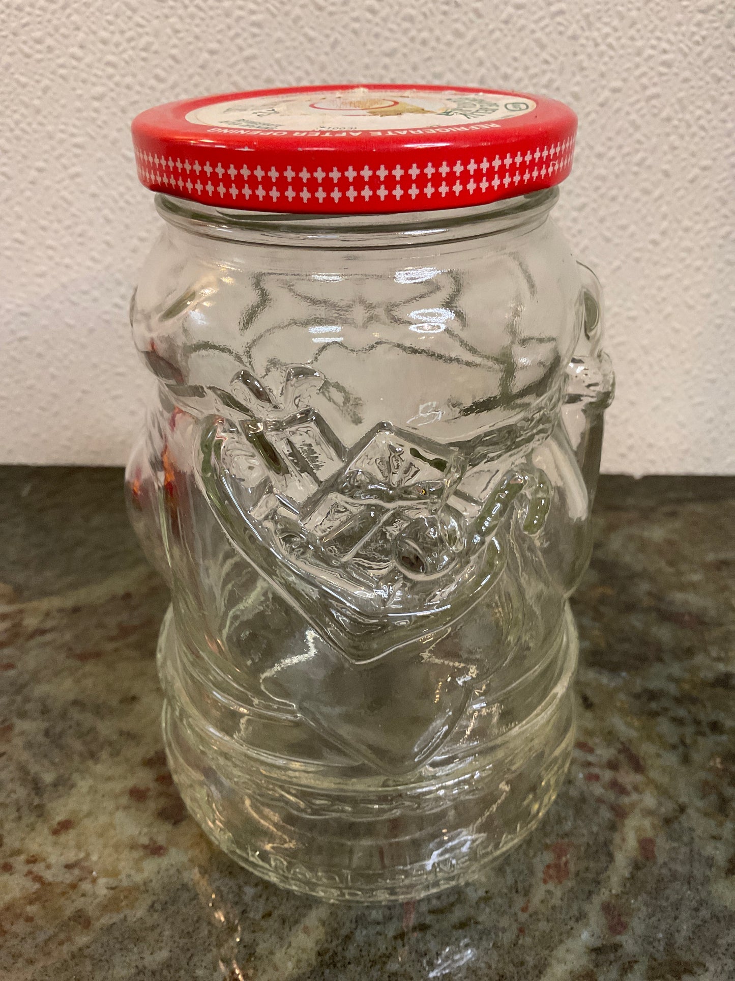 Kraft Grape Jelly Santa Jar