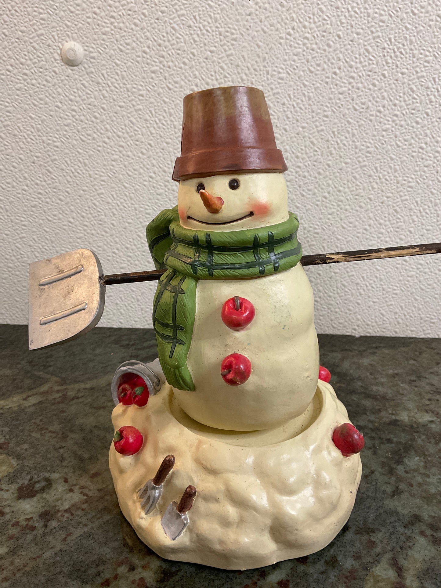 Snowman Music Figurine