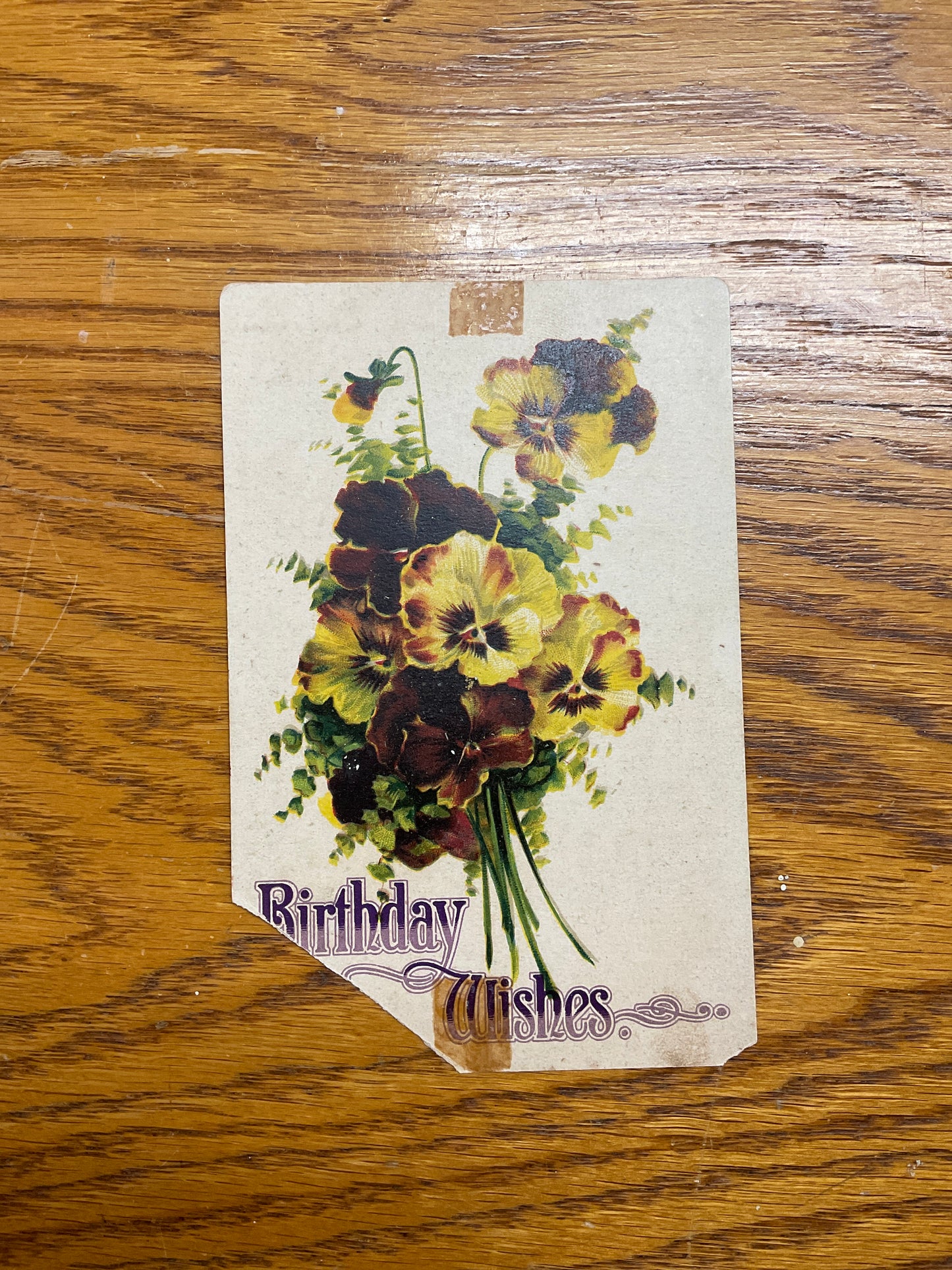 Vintage Happy Birthday Postcard