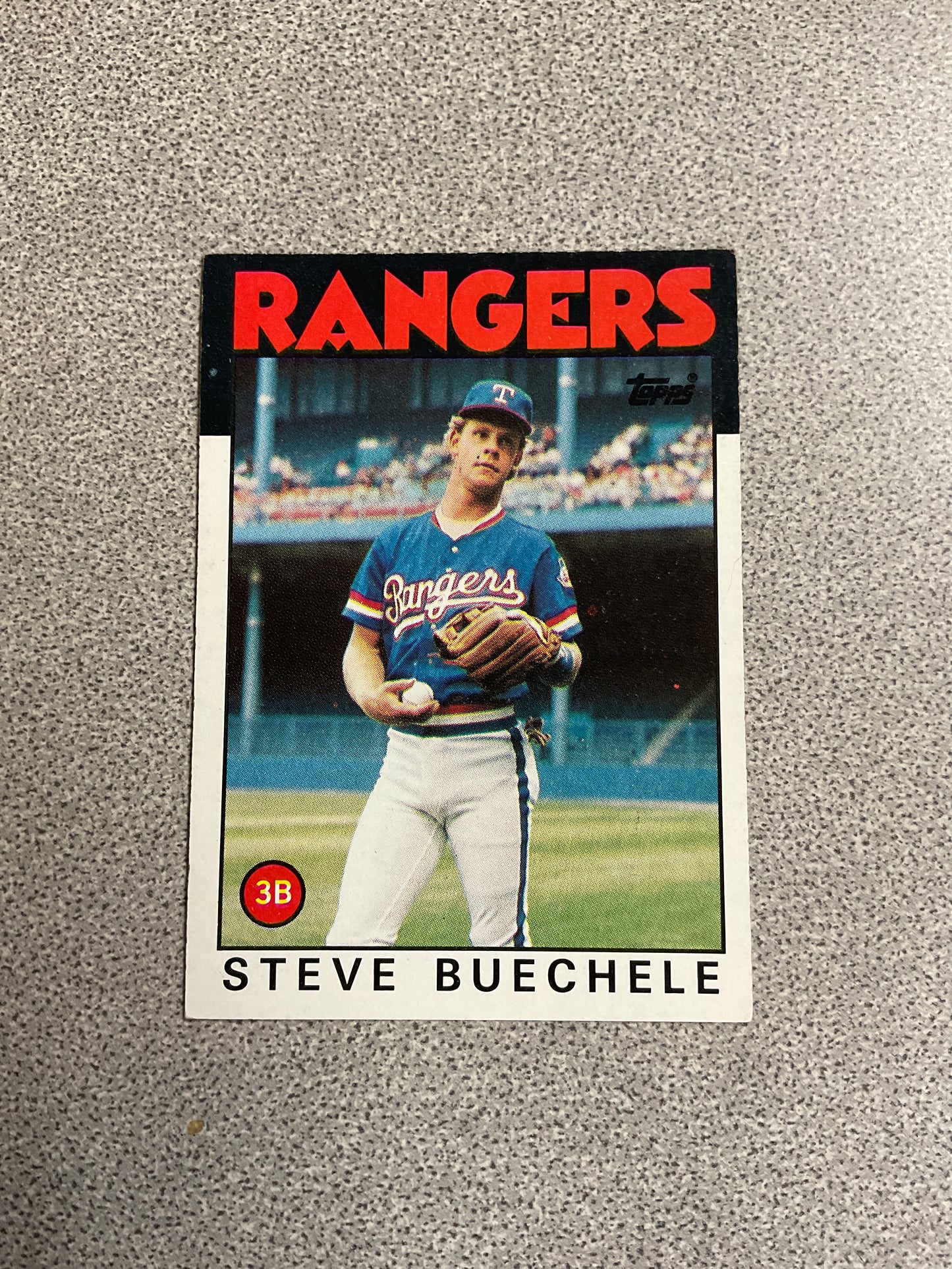 Baseball Card-Steve Buechele