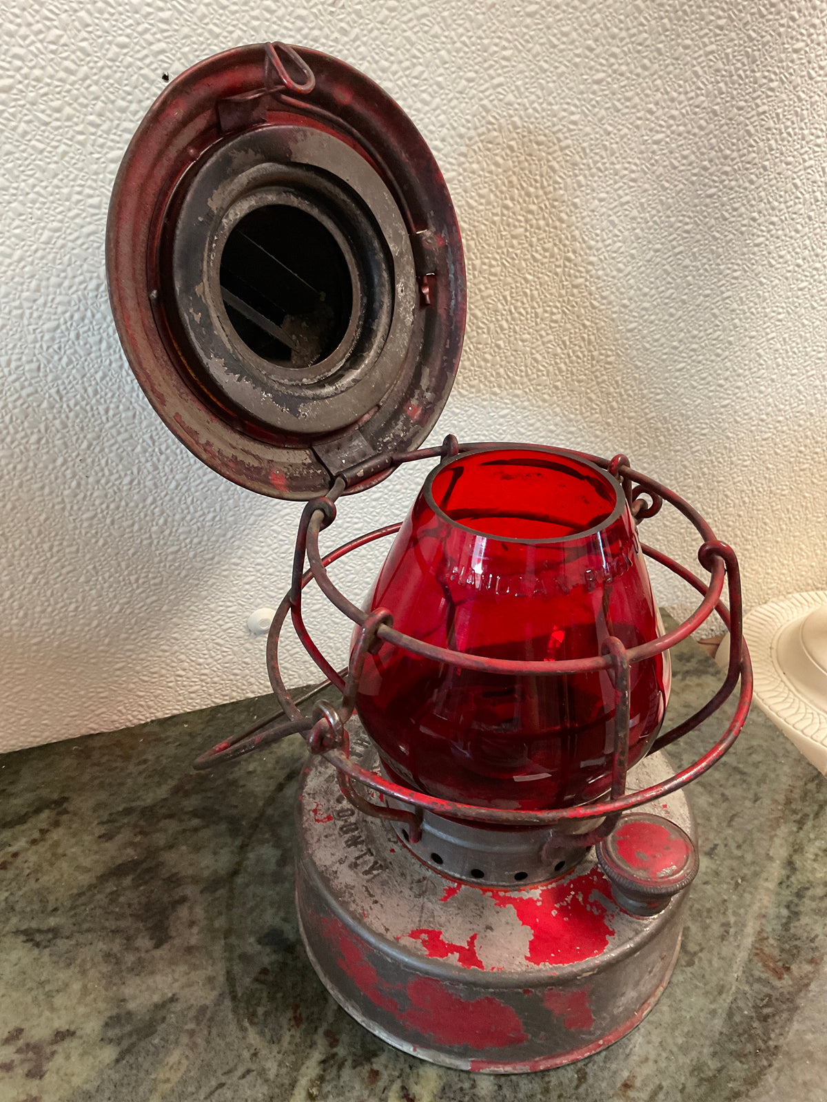 Red Antique Lantern