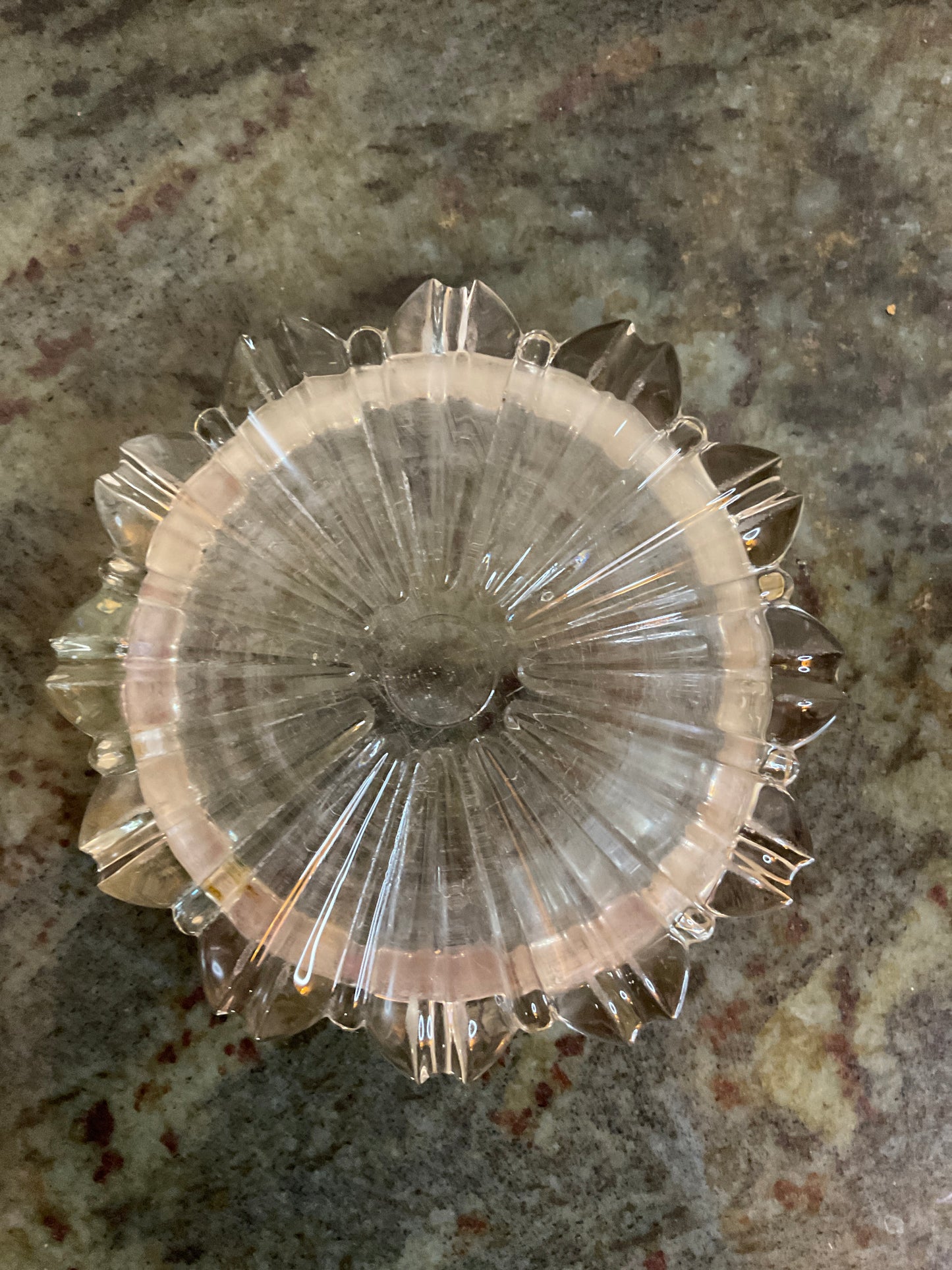 Vintage Hazel Atlas Fluted Glass Ashtray