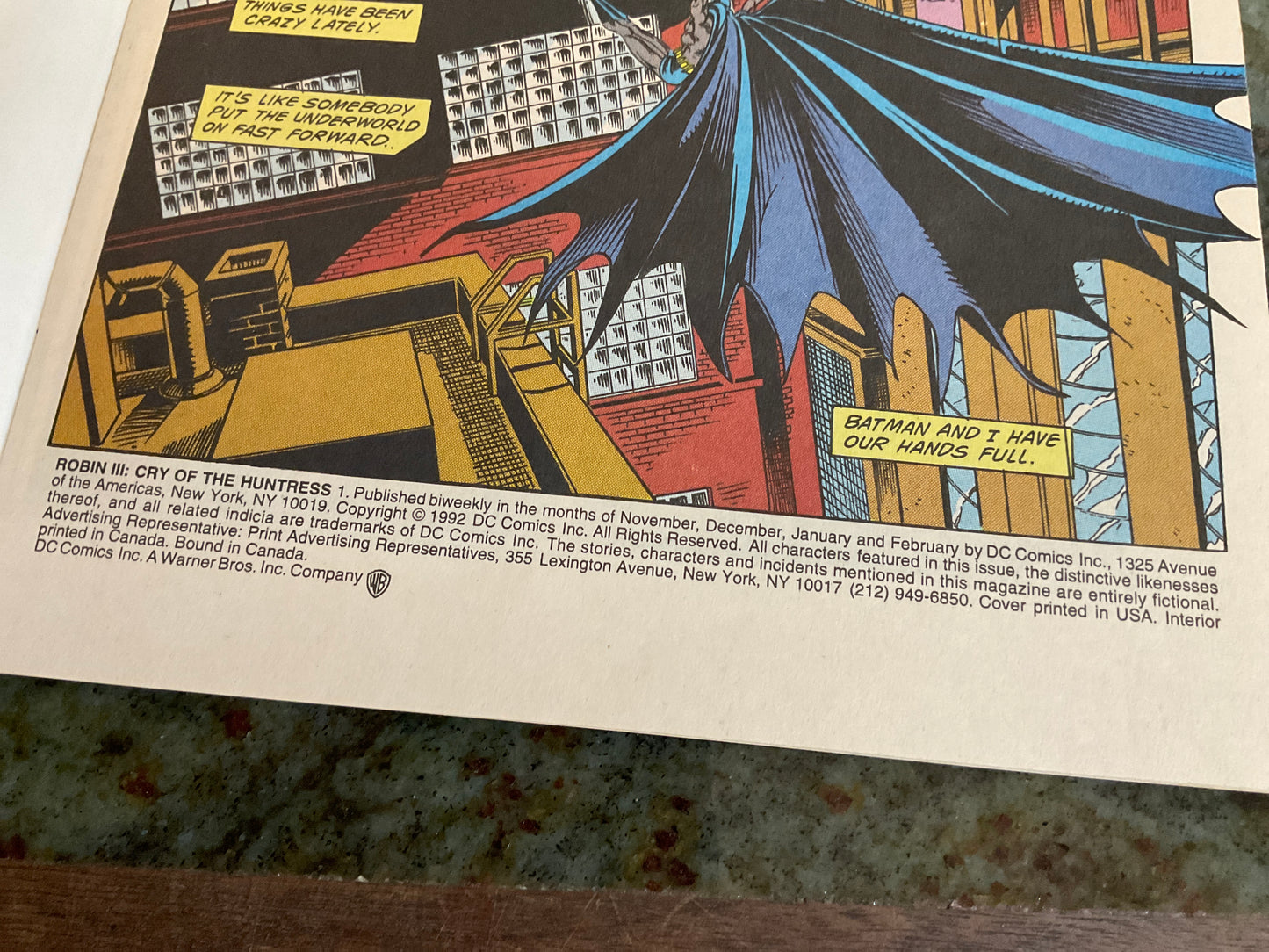 1992 Robin III: Cry Of The Huntress #1