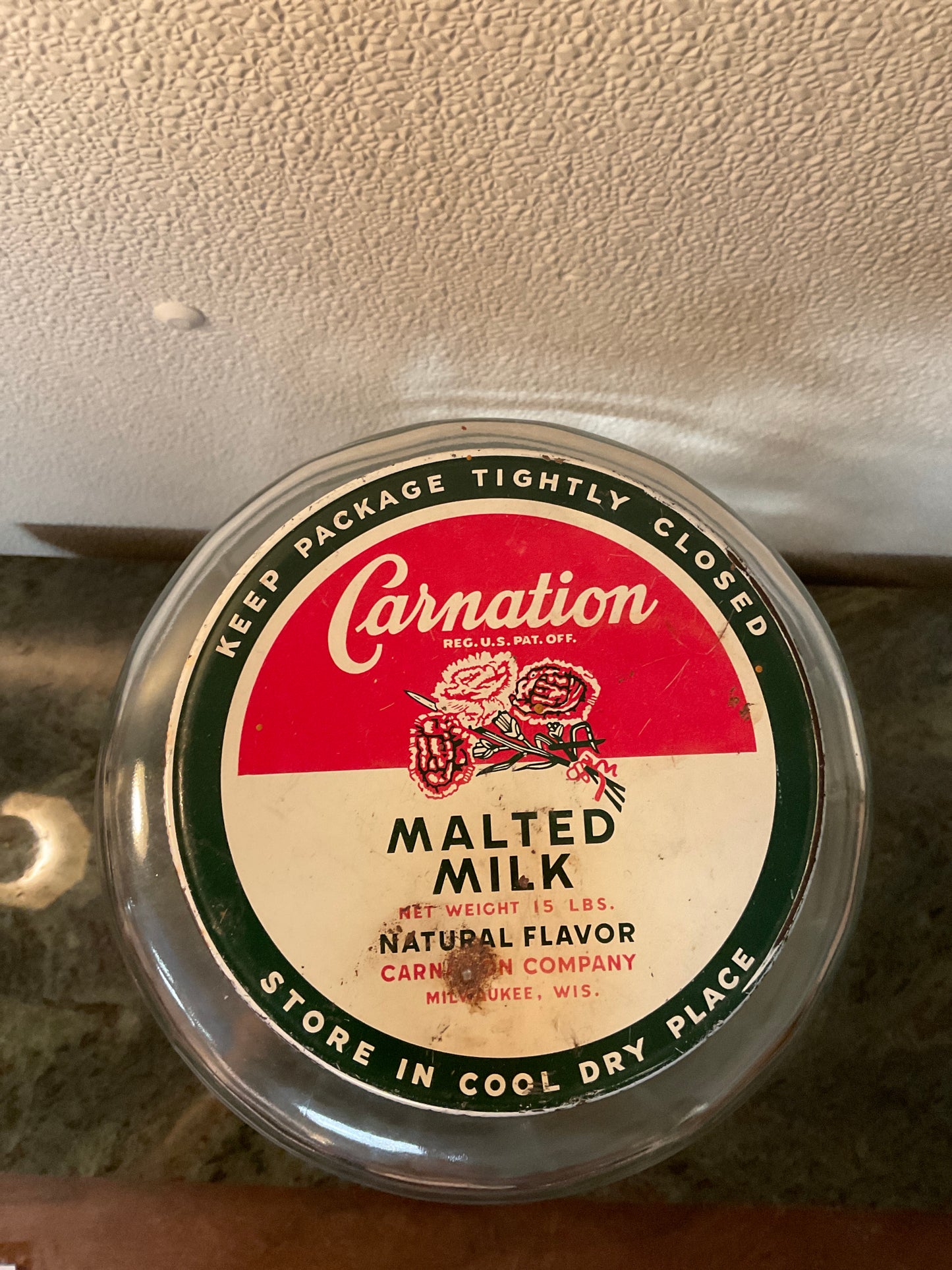 Carnation Malted Milk Container