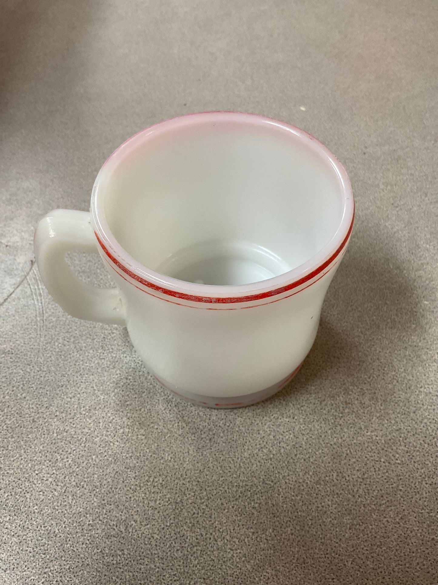 Vintage Milk Glass Shaving Mug