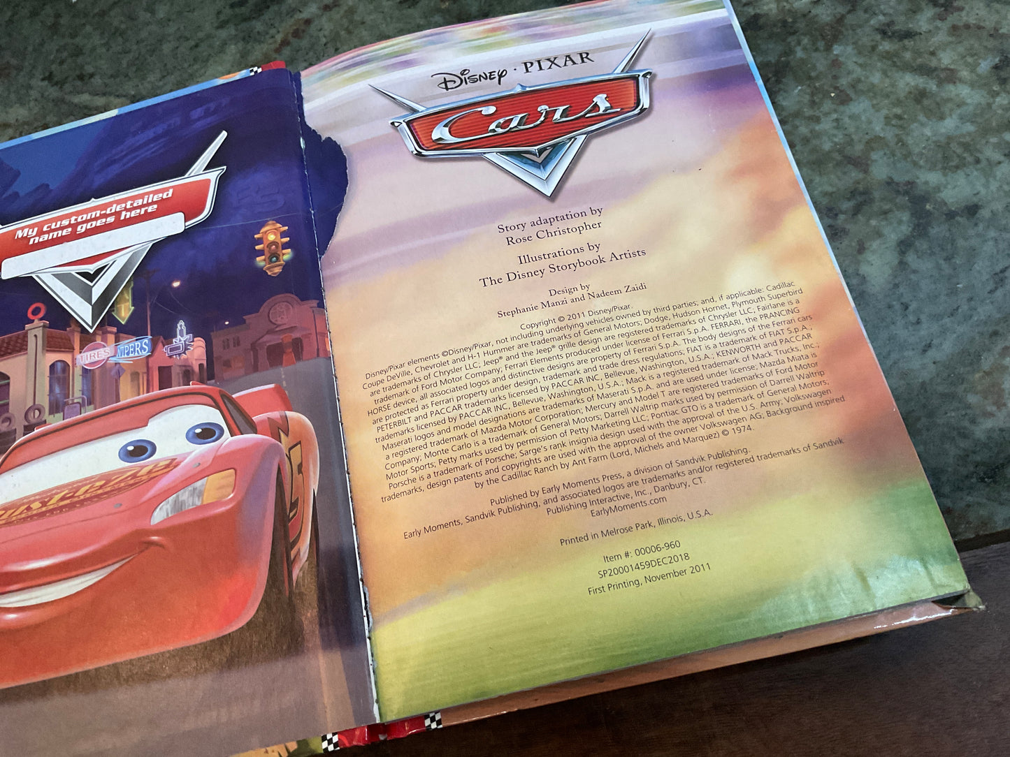 Pixar Cars Bk