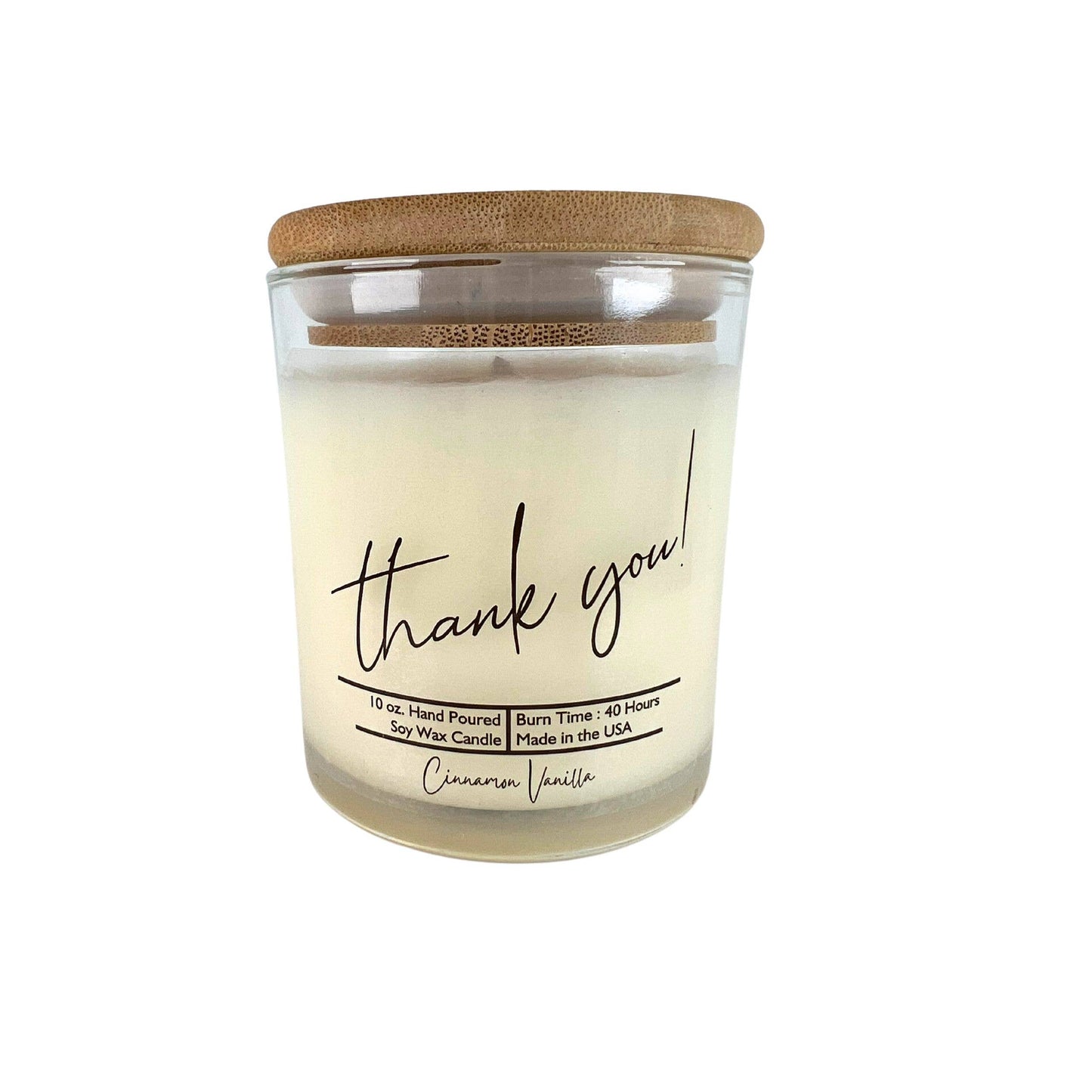 Thank You ! Candle with Lid - Soy Wax Candles Great Gift: Fruit Stand