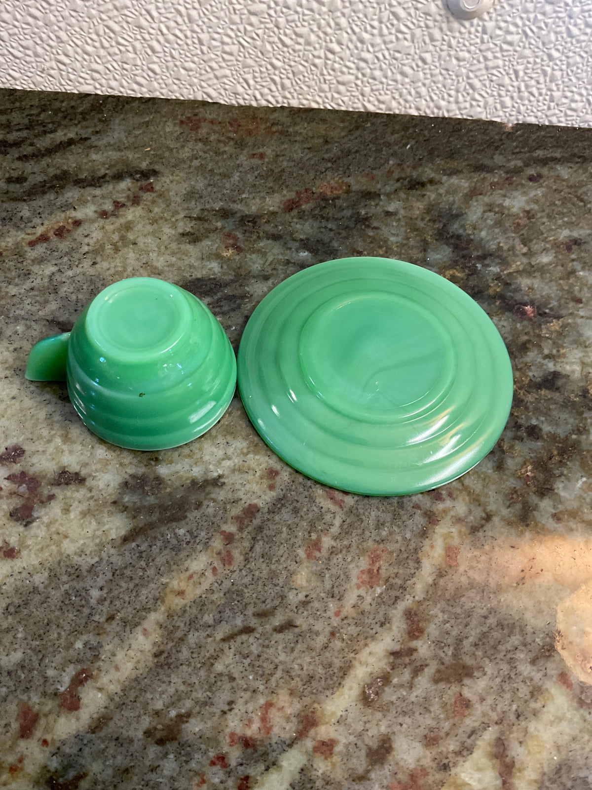 Child’s Jadite Tea Cup and Saucer