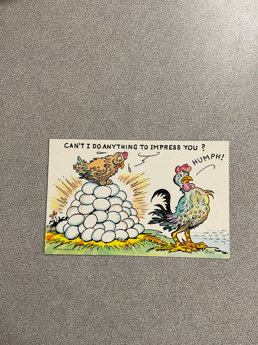 Vintage Post Card “Can’t Do Anything…”