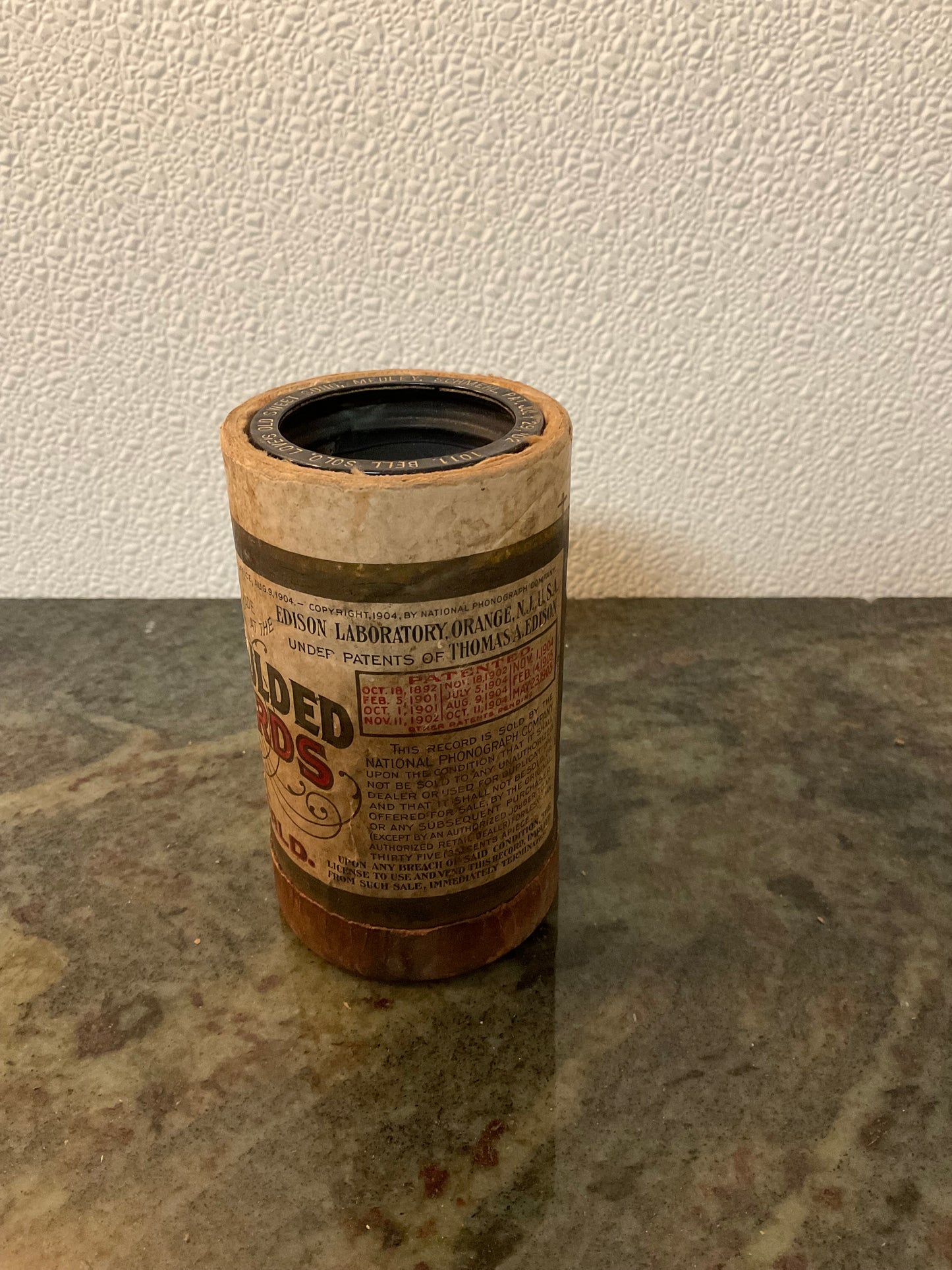 Edison Phonograph Cylinder