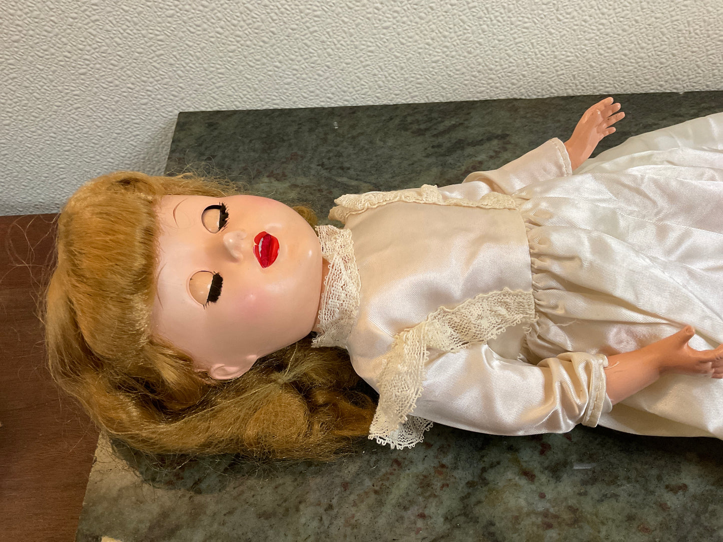 Vtg 1950’s Hard Plastic 18” Doll