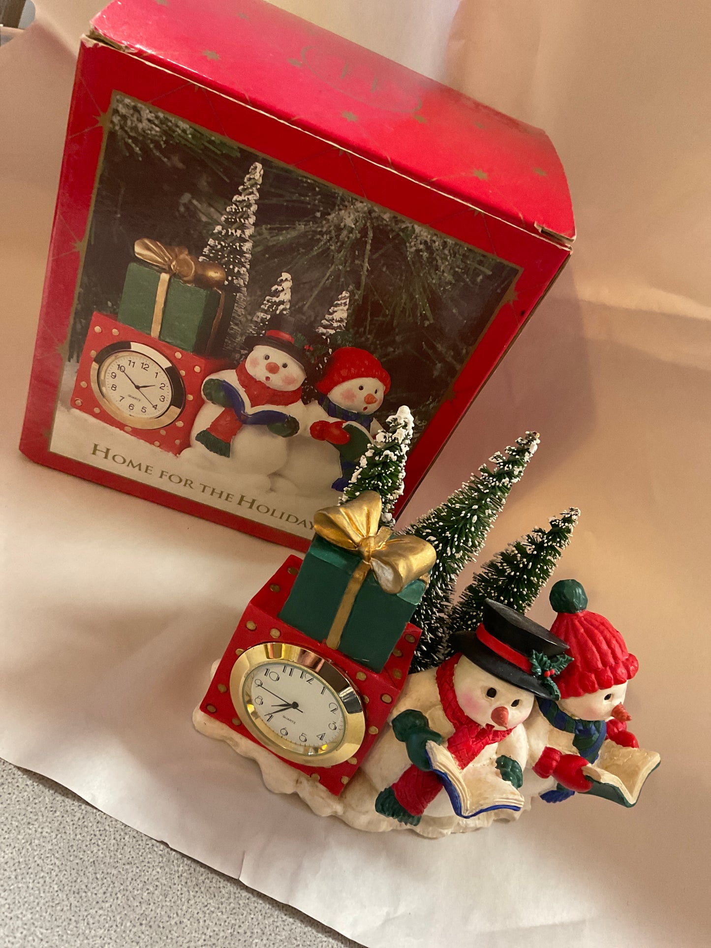 Holiday Clock Home For The Holidays