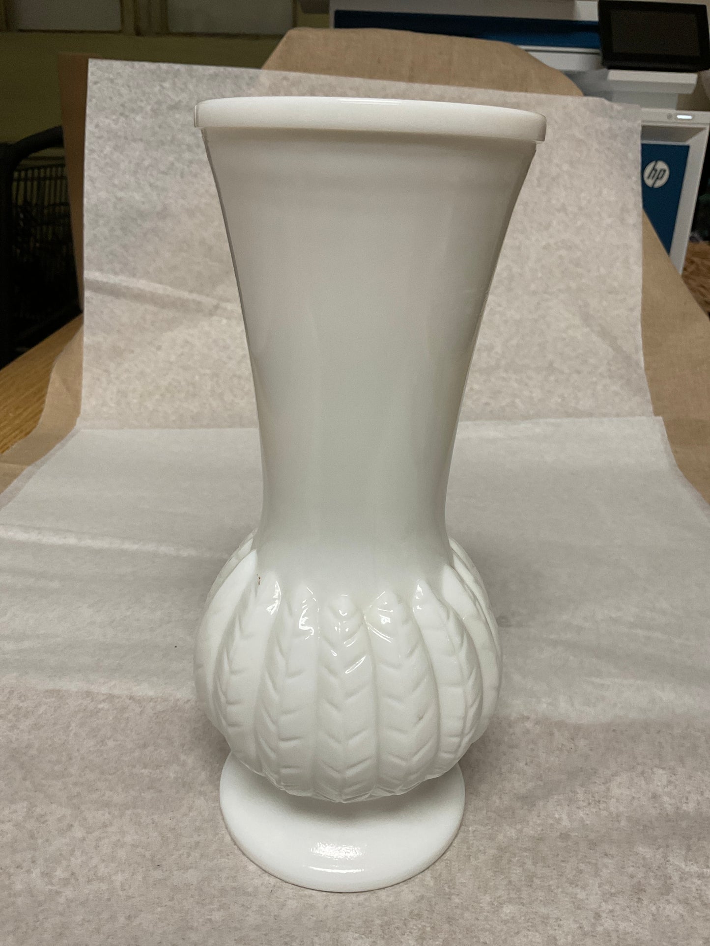 Vintage Randall Milk Glass Vase