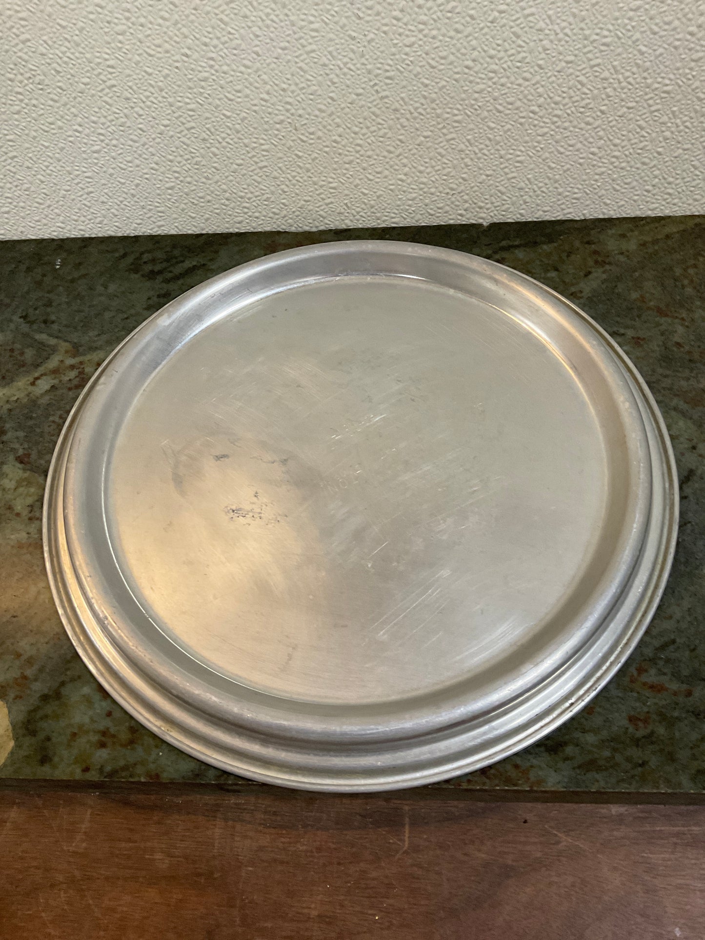 Vtg Carlton Aluminum Cake Carrier Bottom only